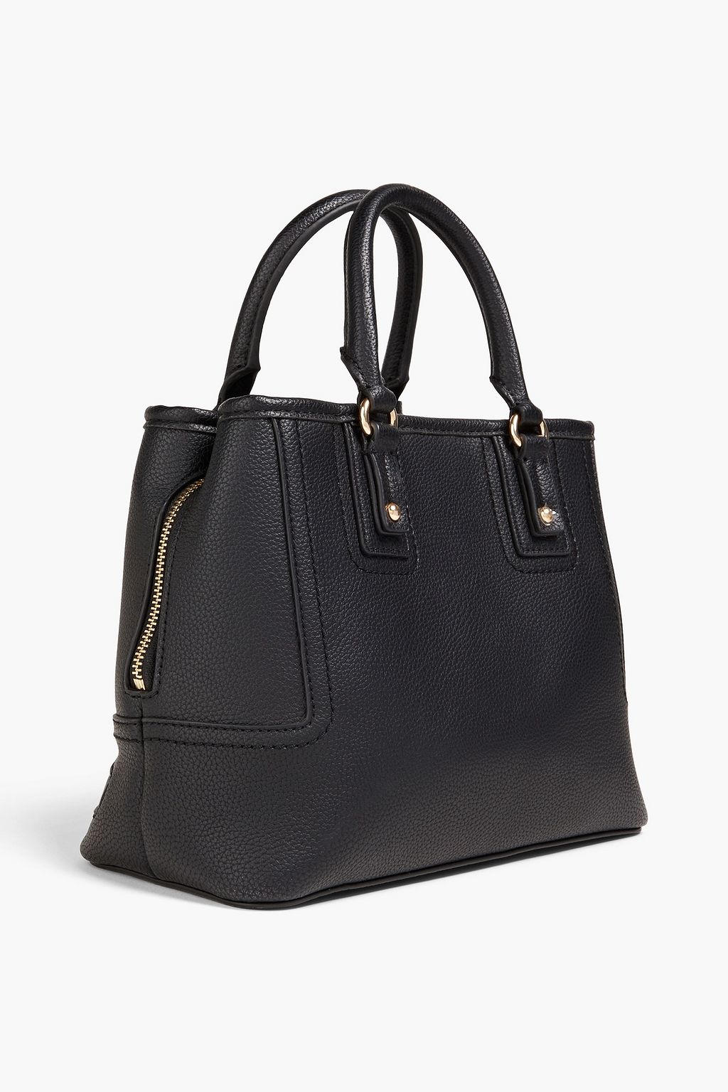 LOVE MOSCHINO Studded faux pebbled-leather tote