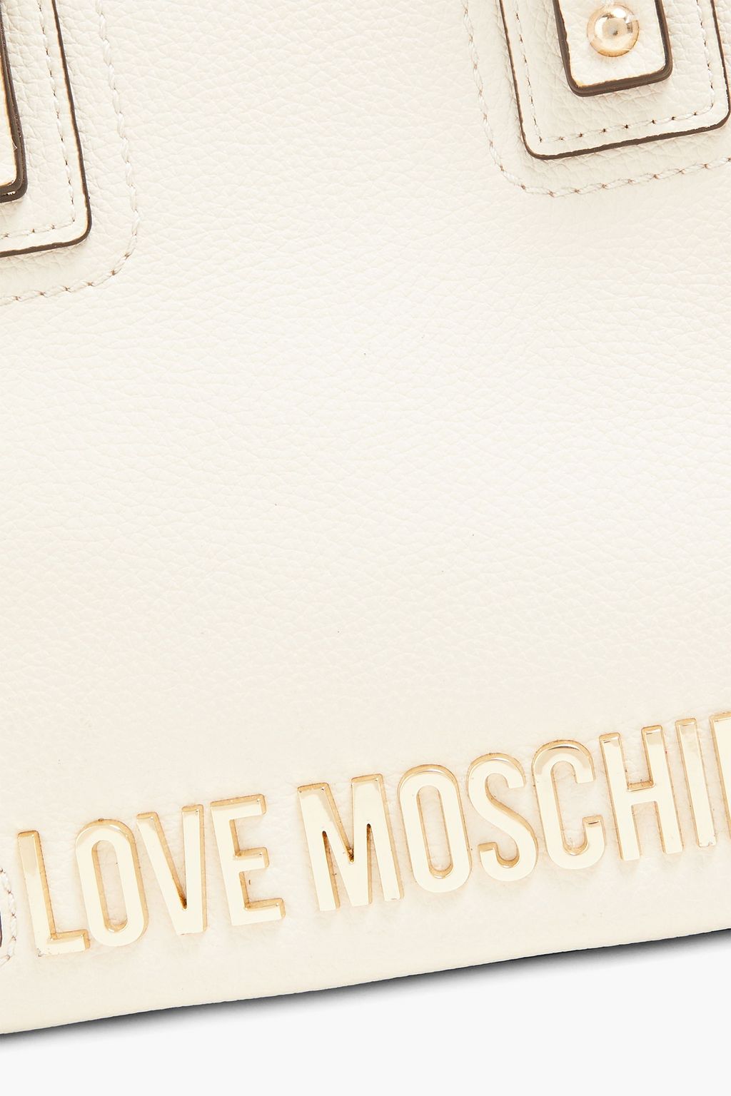 LOVE MOSCHINO Studded faux pebbled-leather tote