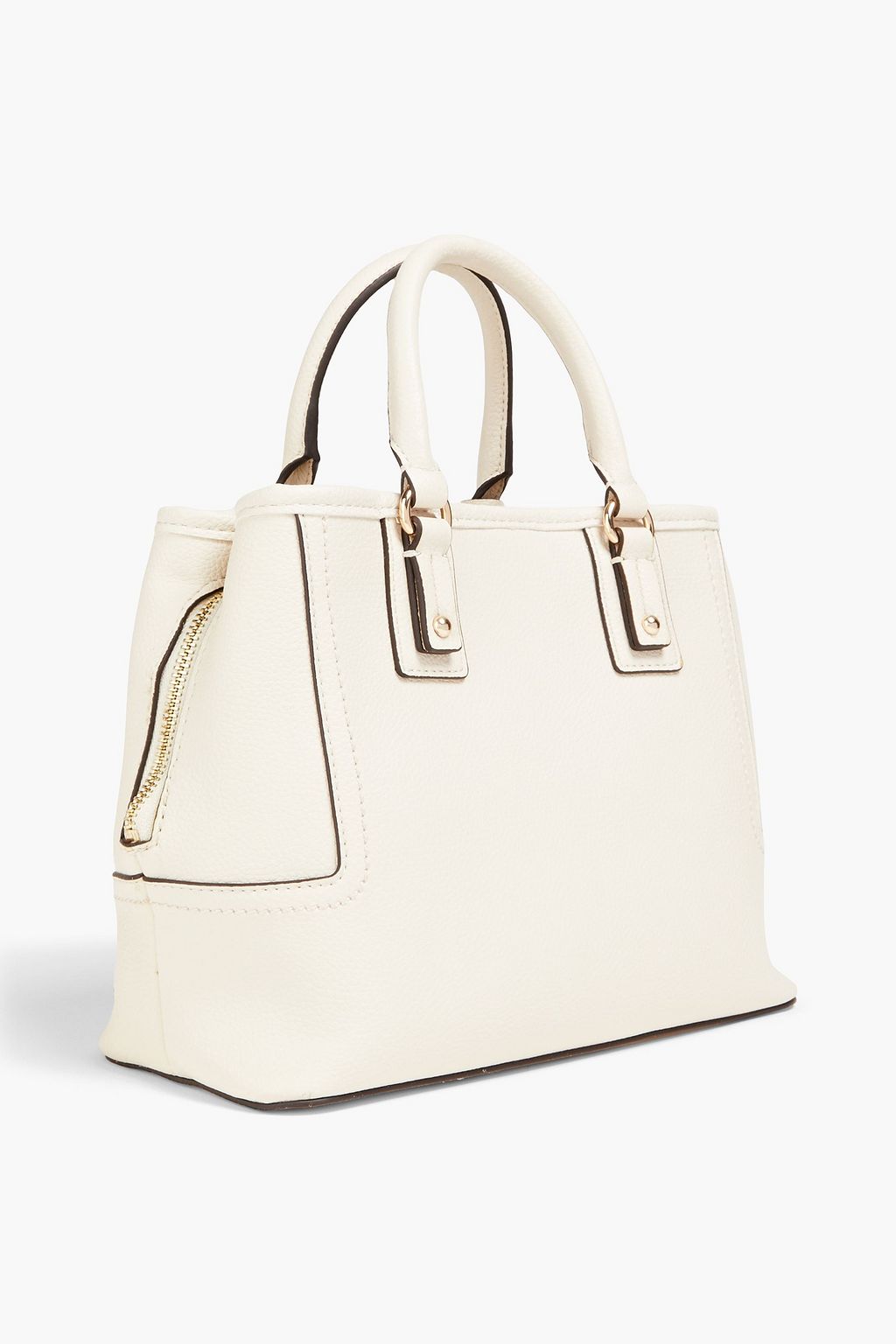 LOVE MOSCHINO Studded faux pebbled-leather tote