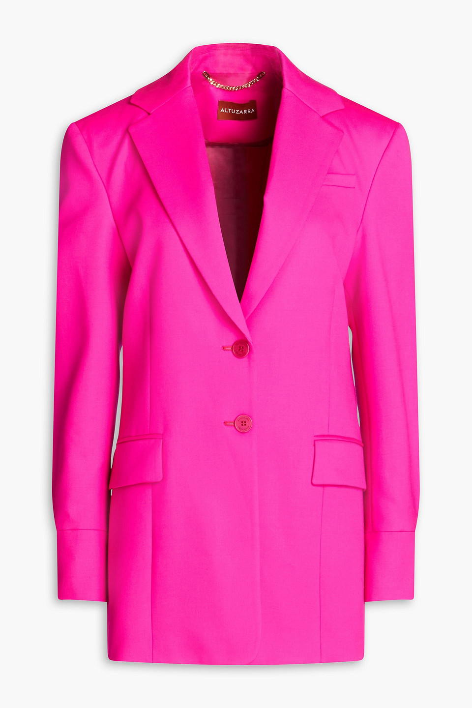 Altuzarra Wool-blend Twill Blazer In Bright Pink