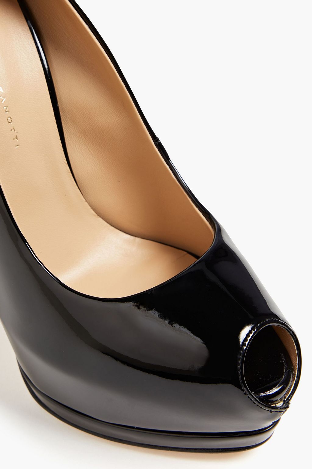 GIUSEPPE ZANOTTI 샤론 105 스웨이드 플랫폼 펌프스