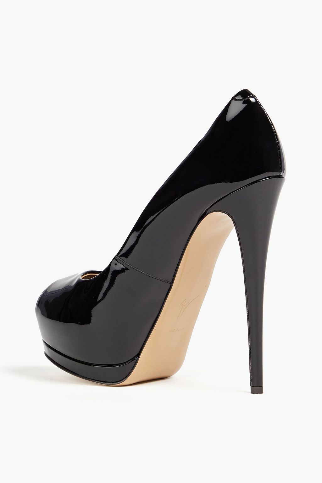 GIUSEPPE ZANOTTI 샤론 105 스웨이드 플랫폼 펌프스