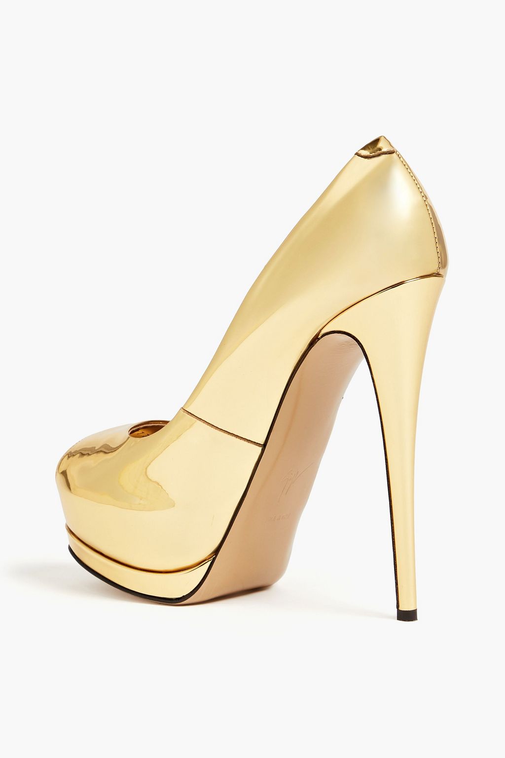GIUSEPPE ZANOTTI 샤론 105 스웨이드 플랫폼 펌프스