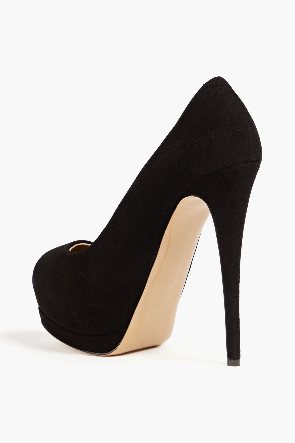 GIUSEPPE ZANOTTI حذاء بكعب عالٍ «شارون» من الجلد السويدي بنعل سميك وكعب مقاس 105