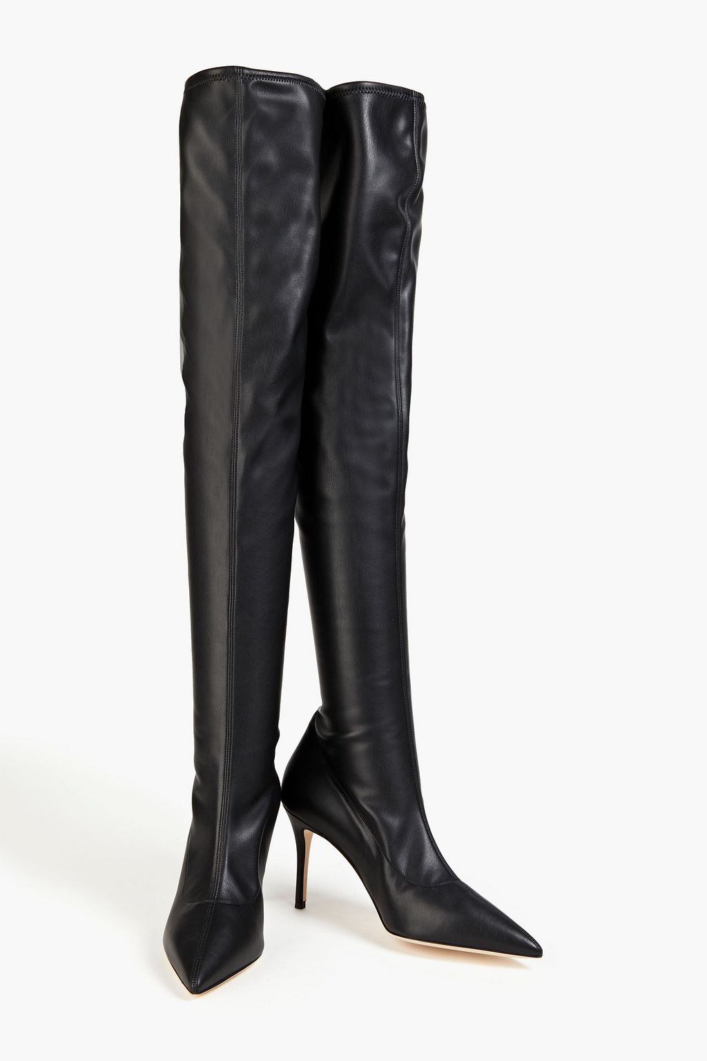 GIUSEPPE ZANOTTI Lucrezia faux stretch-leather over-the-knee boots