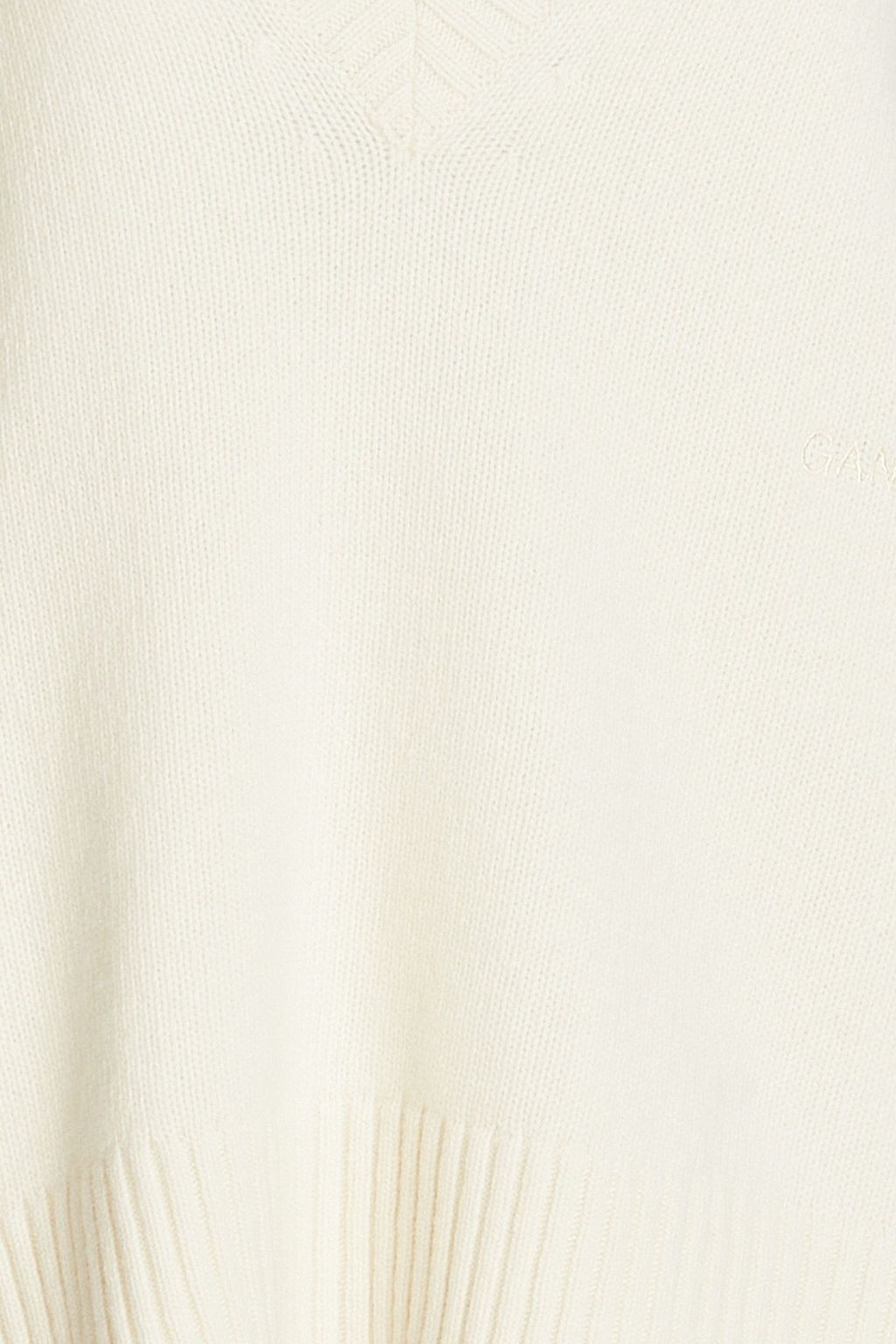 GANNI Pullover aus einer Wollmischung mit Stickereien