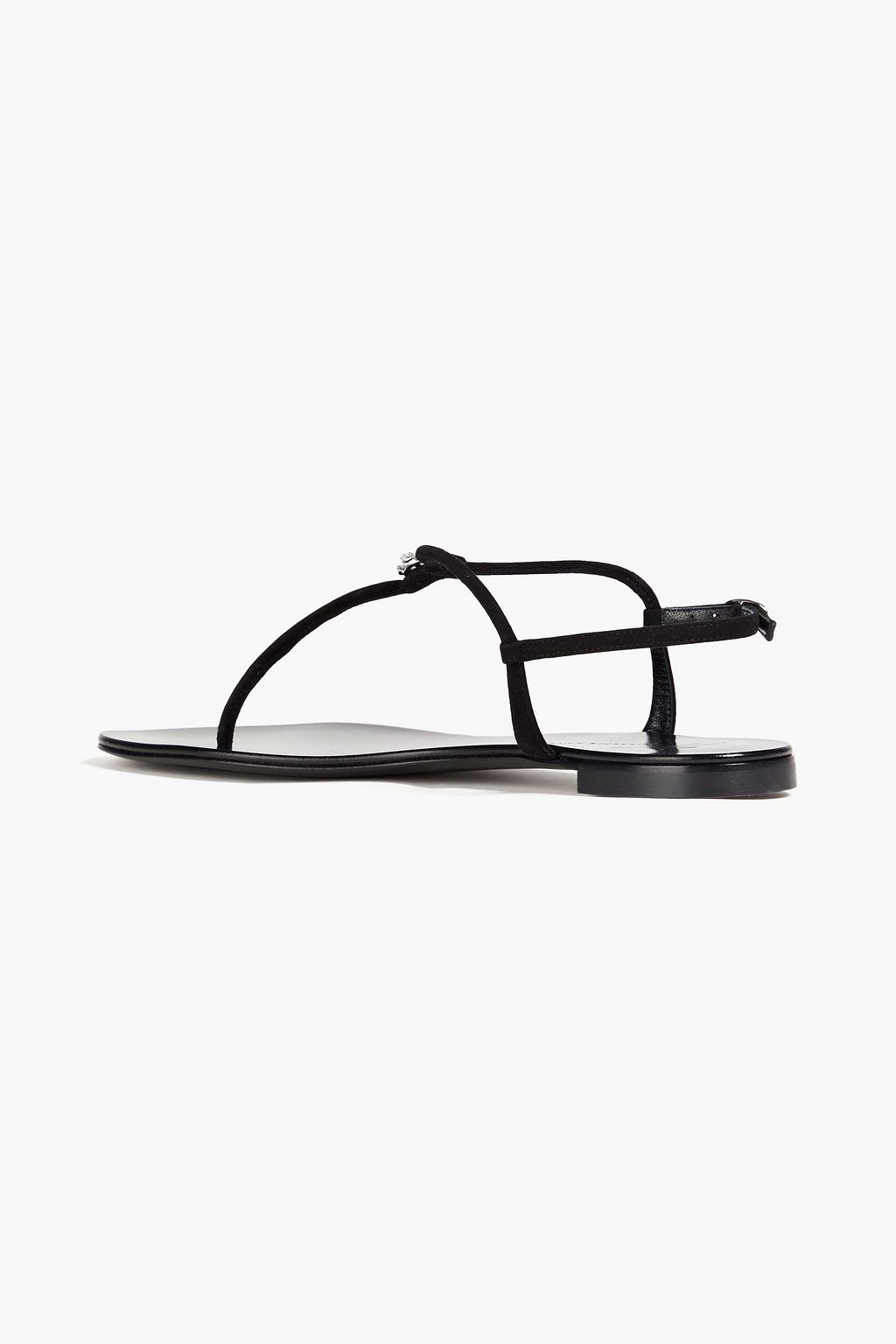GIUSEPPE ZANOTTI Rock 10 crystal-embellished suede sandals