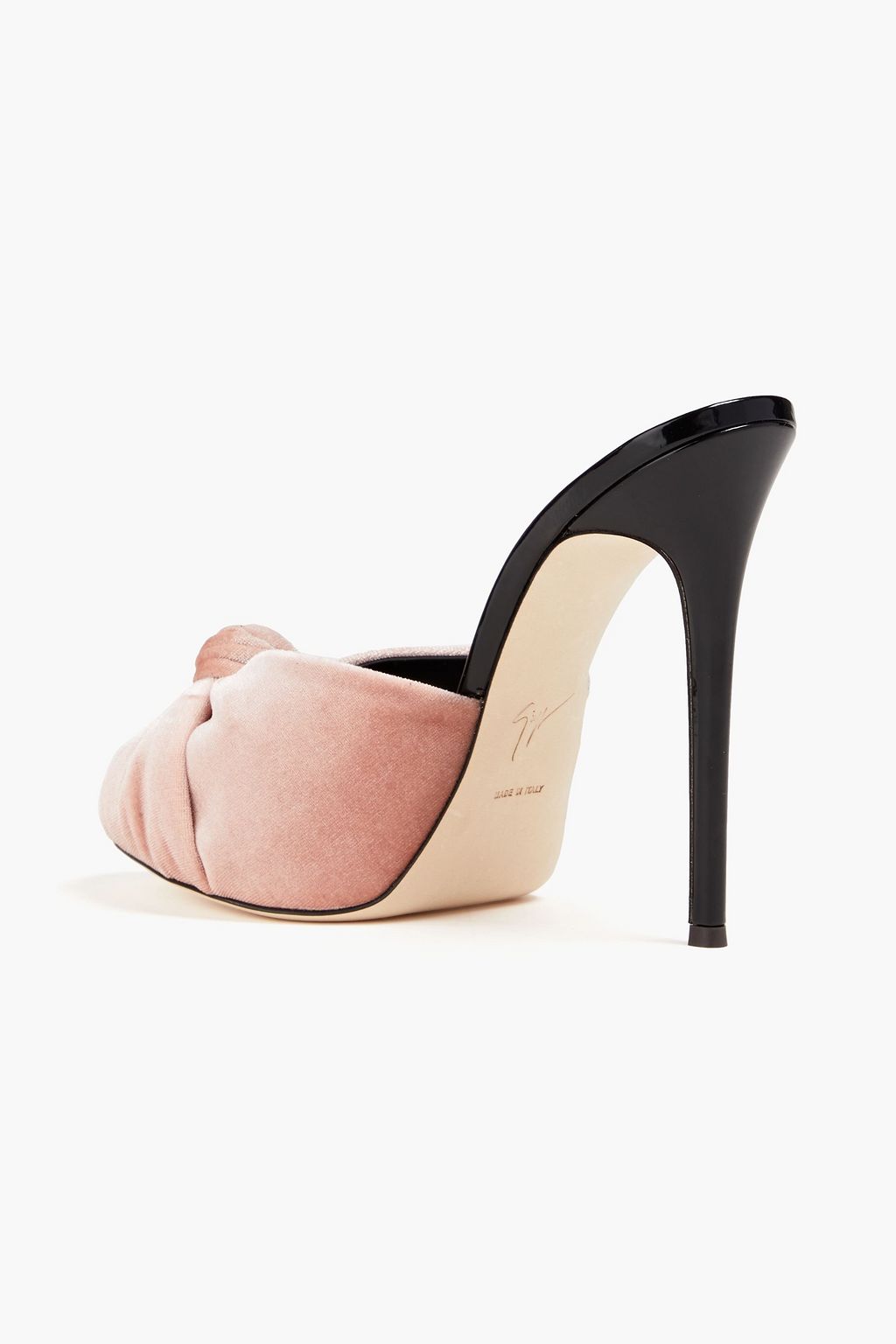 GIUSEPPE ZANOTTI Coline 110 knotted velvet mules