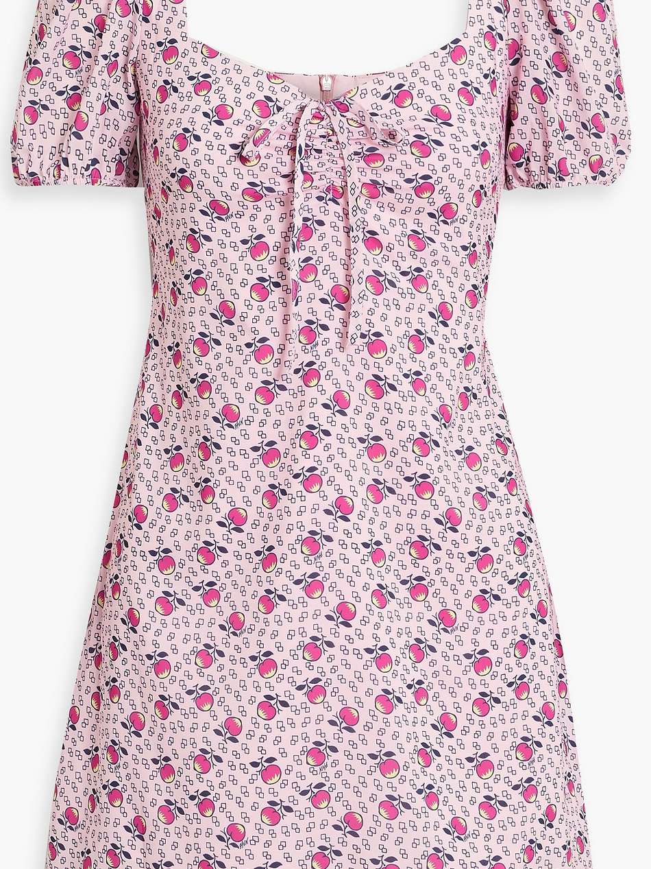 dylan printed satin mini dress