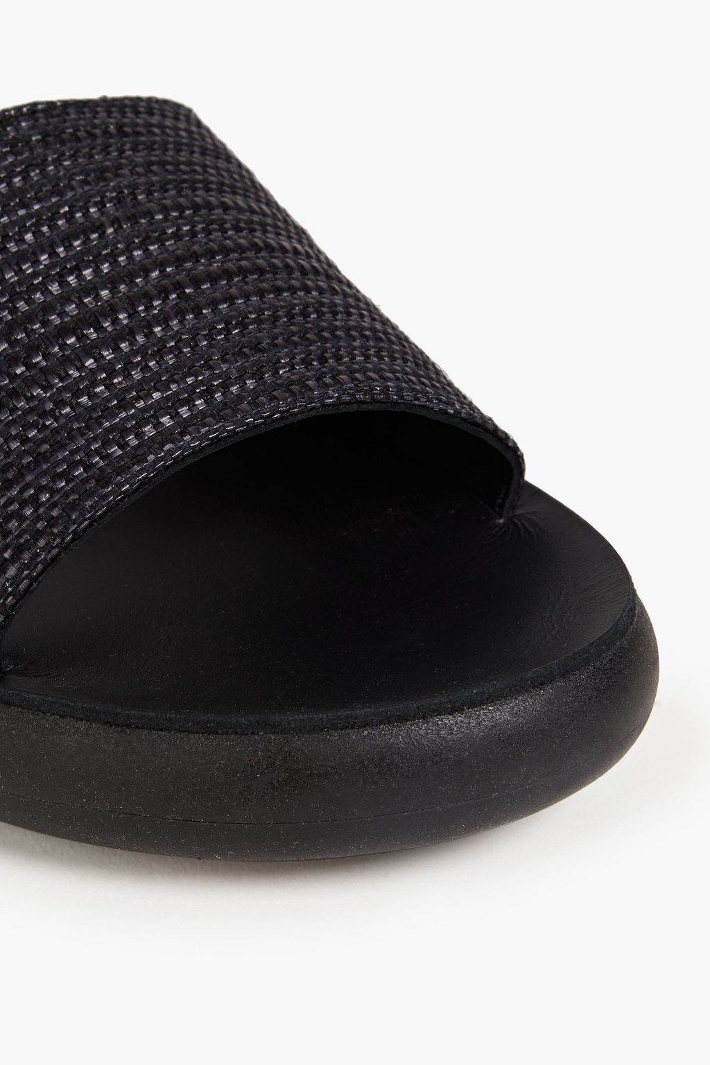 ANCIENT GREEK SANDALS شبشب سلايدز «تايجيت» من قماش الرافيا