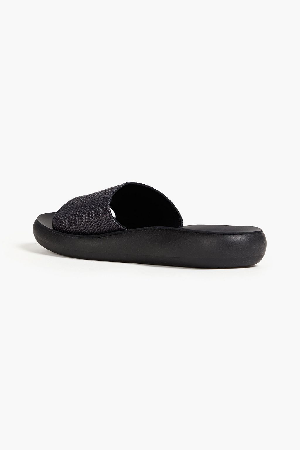 ANCIENT GREEK SANDALS شبشب سلايدز «تايجيت» من قماش الرافيا