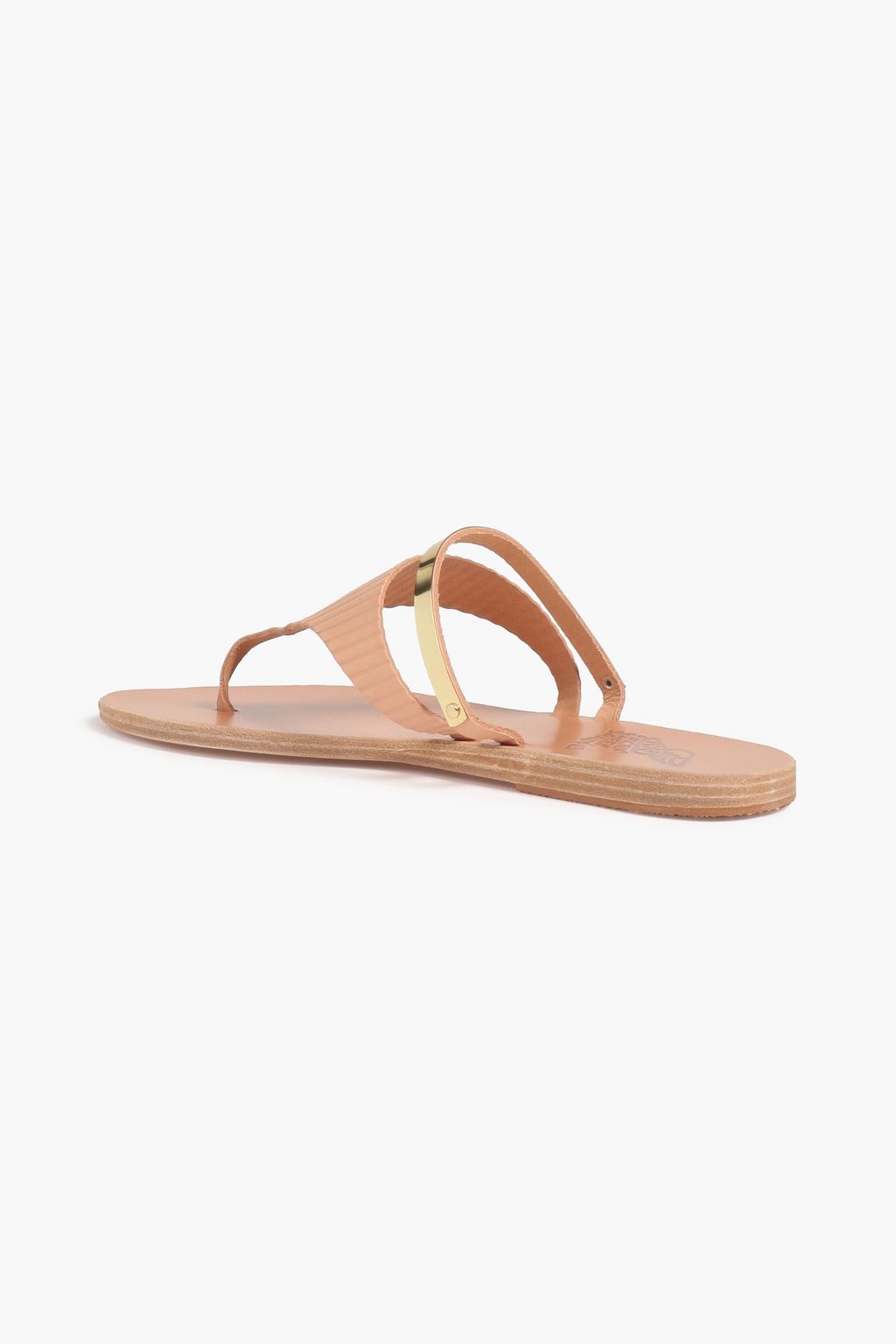 ANCIENT GREEK SANDALS Drepanina embossed leather sandals