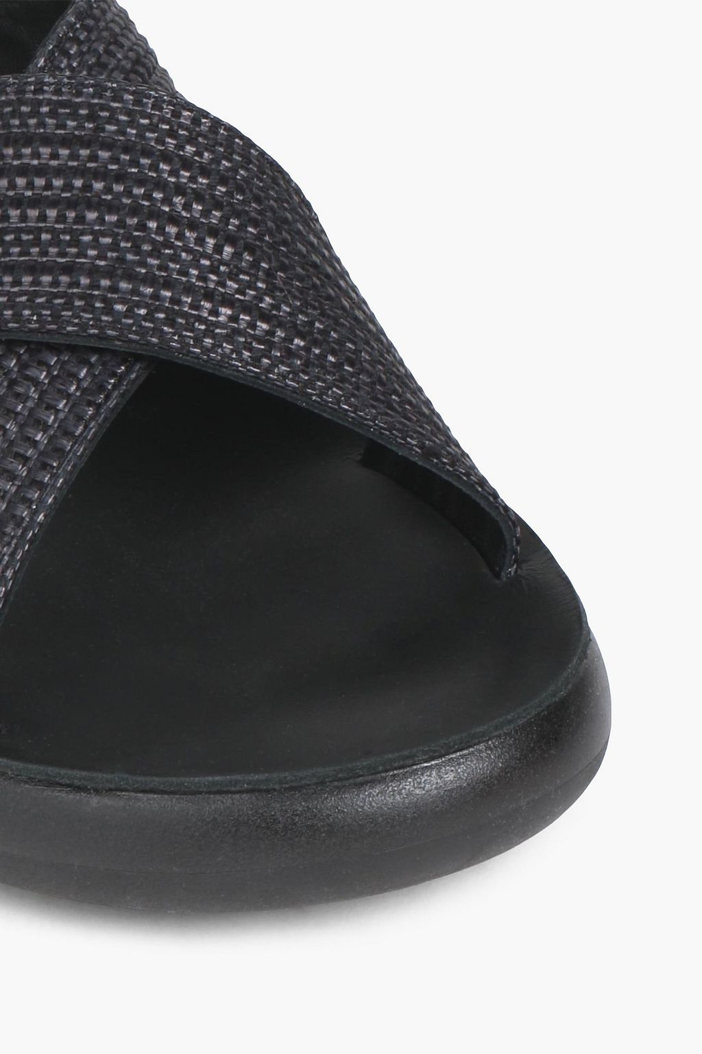 ANCIENT GREEK SANDALS شبشب سلايدز «ثايس» من قماش الرافيا