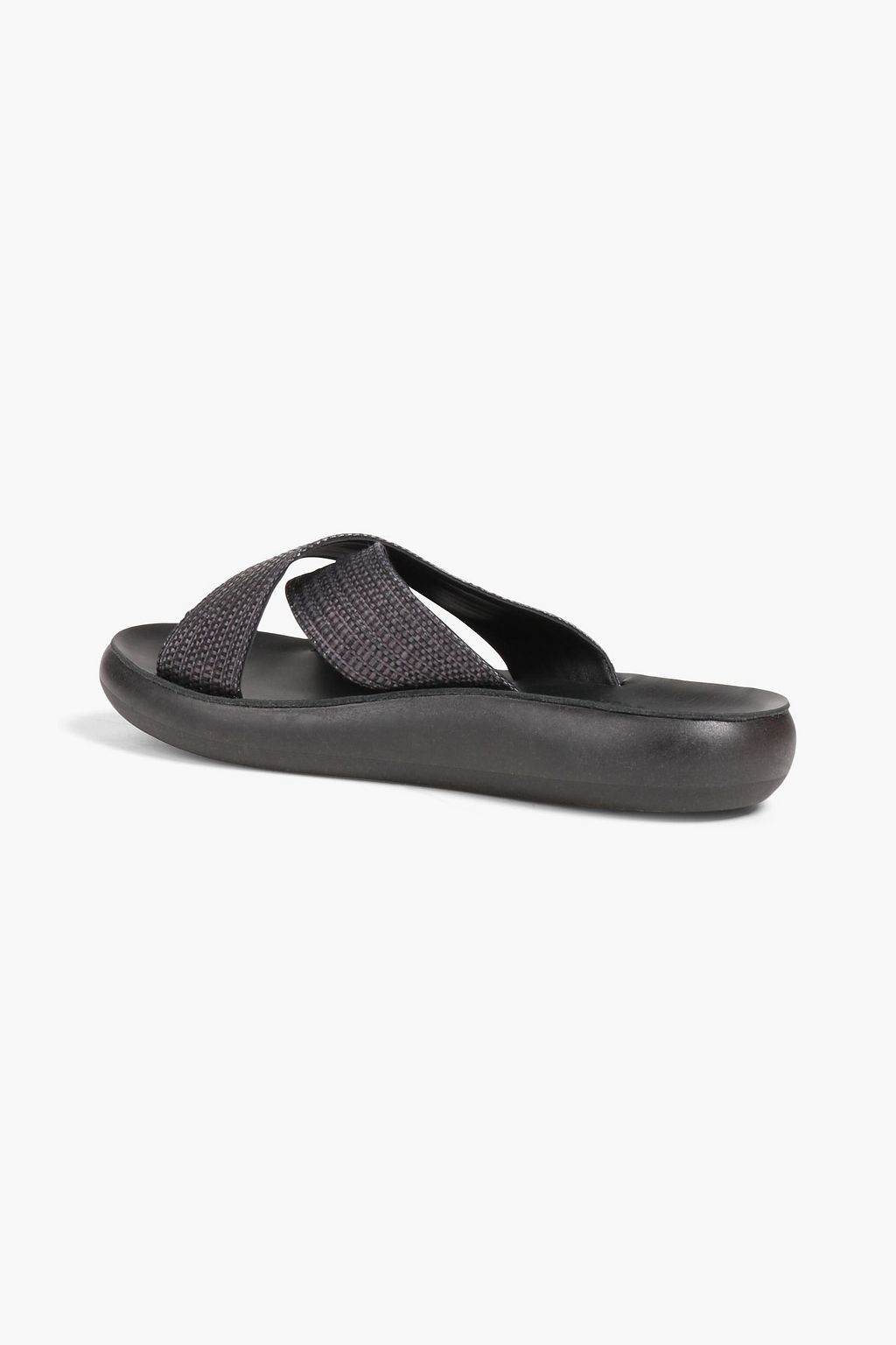 ANCIENT GREEK SANDALS شبشب سلايدز «ثايس» من قماش الرافيا