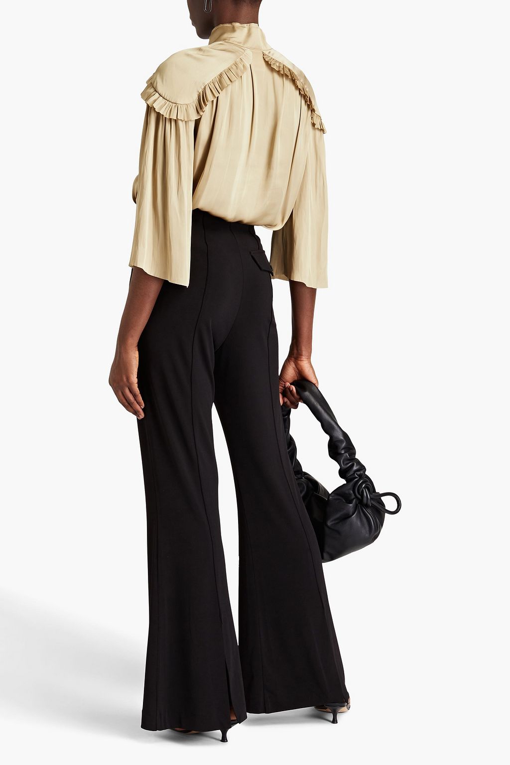 DAY BIRGER ET MIKKELSEN Mateo ruffle-trimmed satin shirt