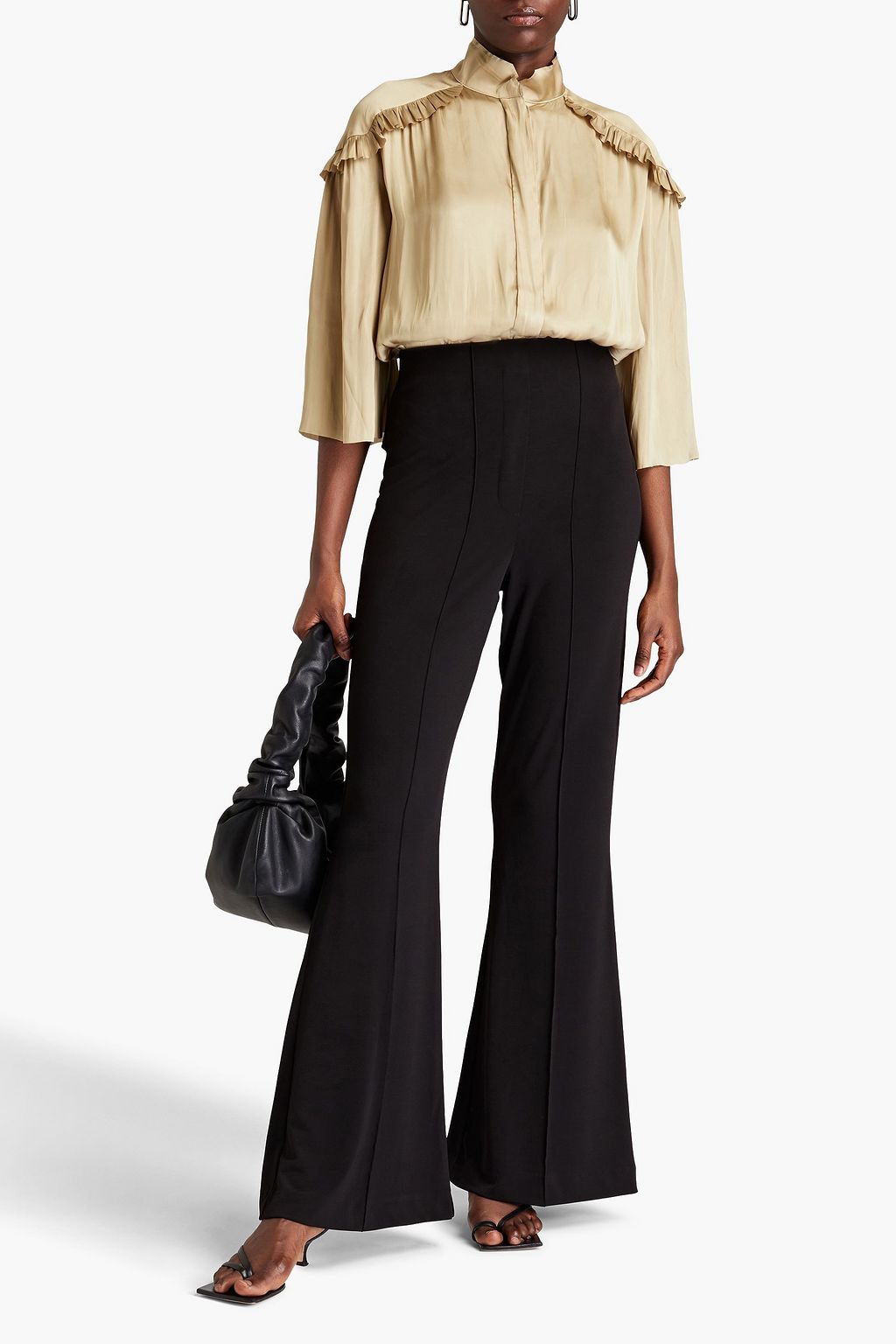 DAY BIRGER ET MIKKELSEN Mateo ruffle-trimmed satin shirt