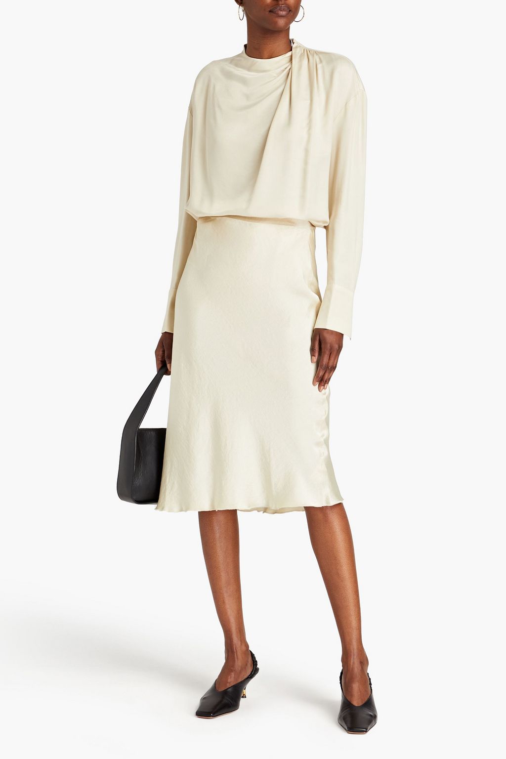 DAY BIRGER ET MIKKELSEN Sidney draped washed-satin blouse