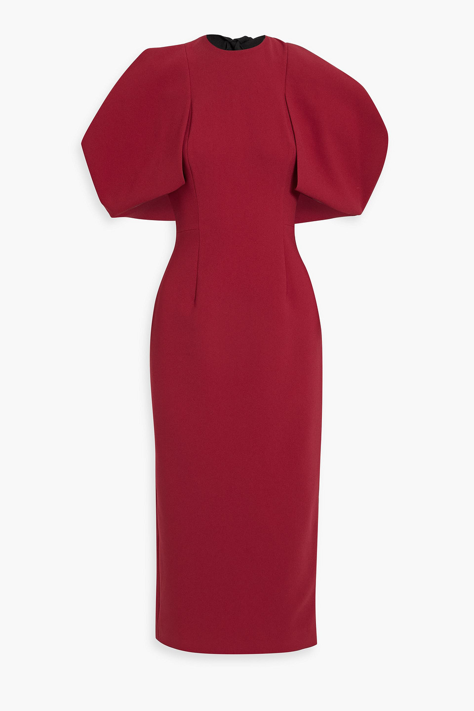 Roksanda Crepe Midi Dress In Crimson