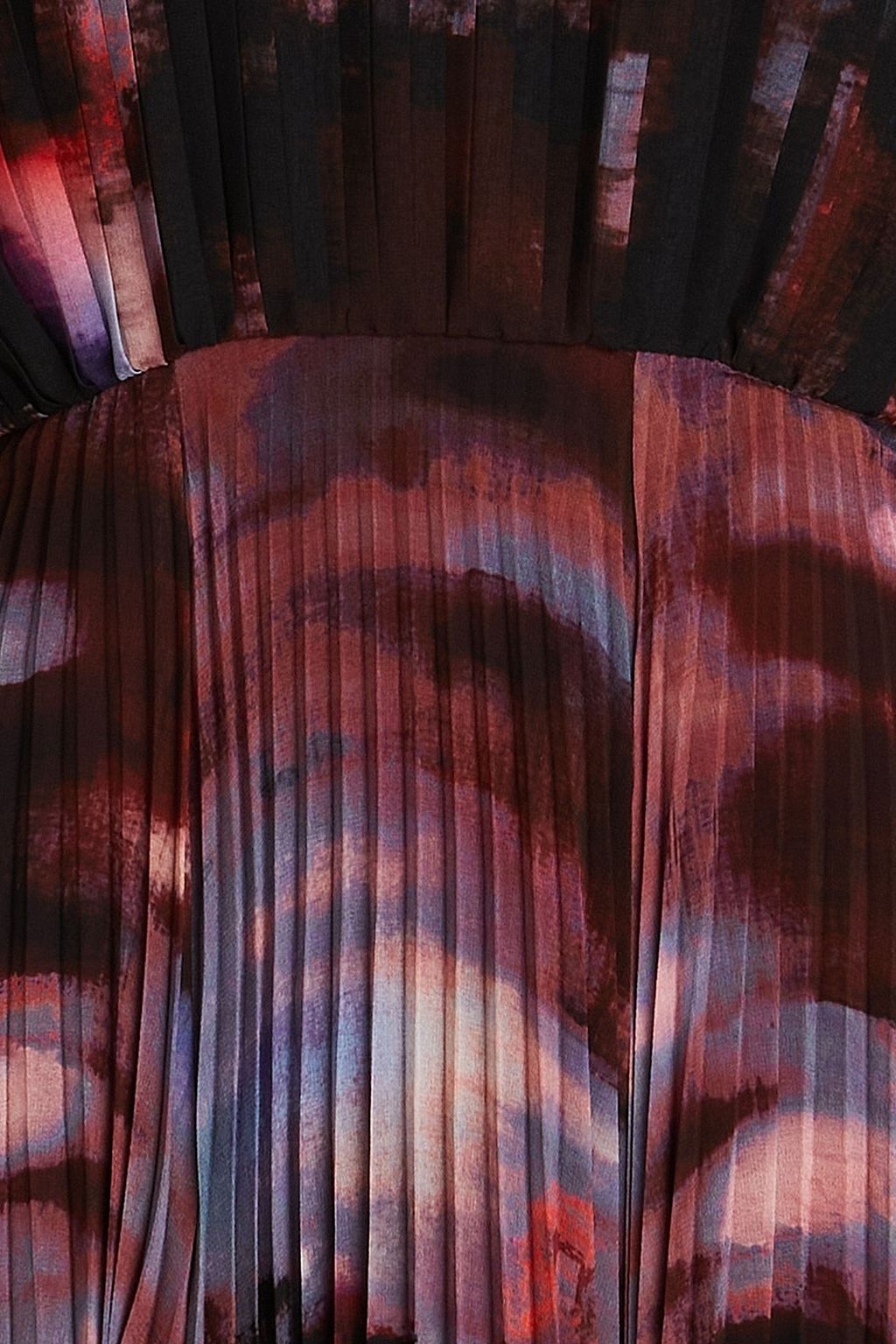ALTUZARRA Pleated tie-dyed georgette midi dress