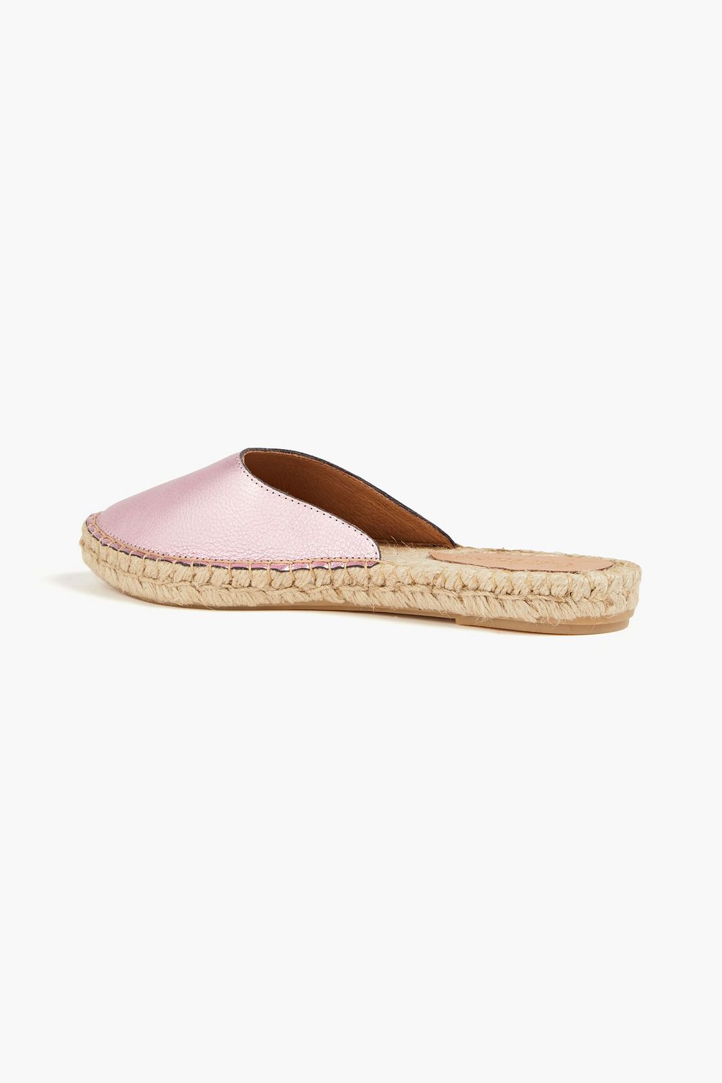 LAST STUDIO Elery metallic leather espadrille slippers