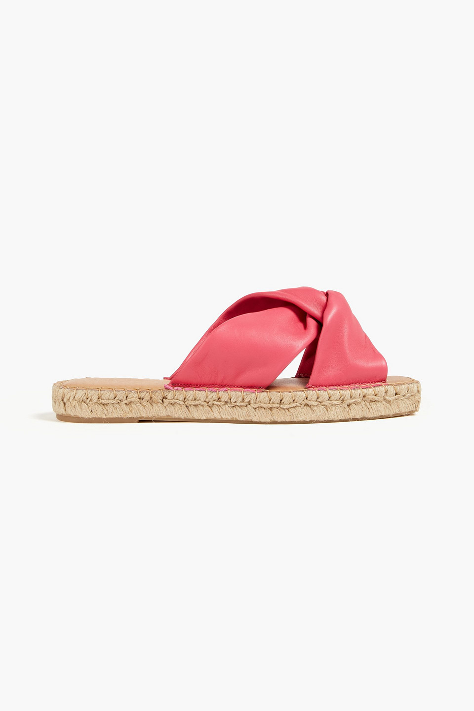 Last Studio Scota Twisted Leather Espadrille Sandals In Pink