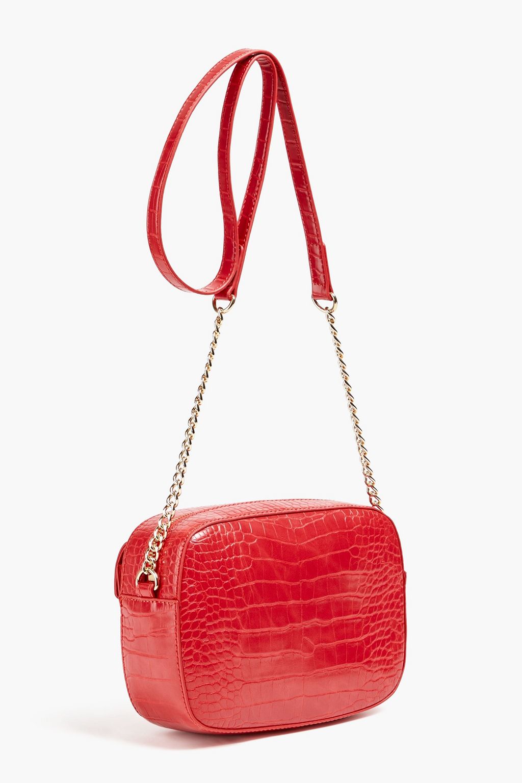 LOVE MOSCHINO Faux croc-effect leather cross-body bag