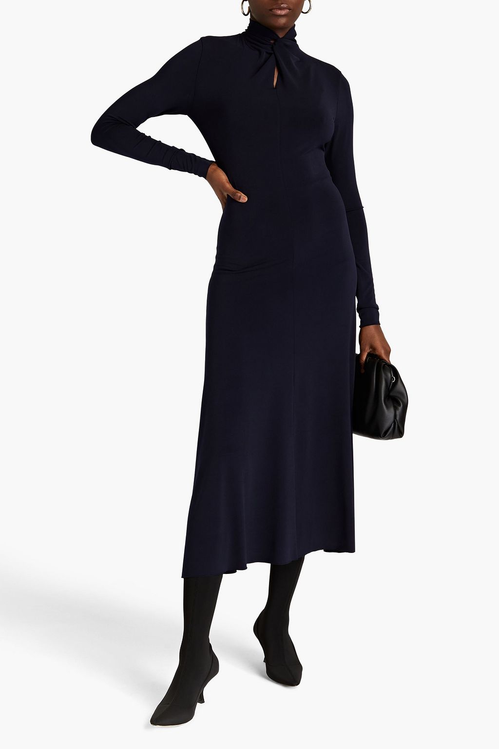 DAY BIRGER ET MIKKELSEN Lucille twist-front  stretch-jersey midi dress