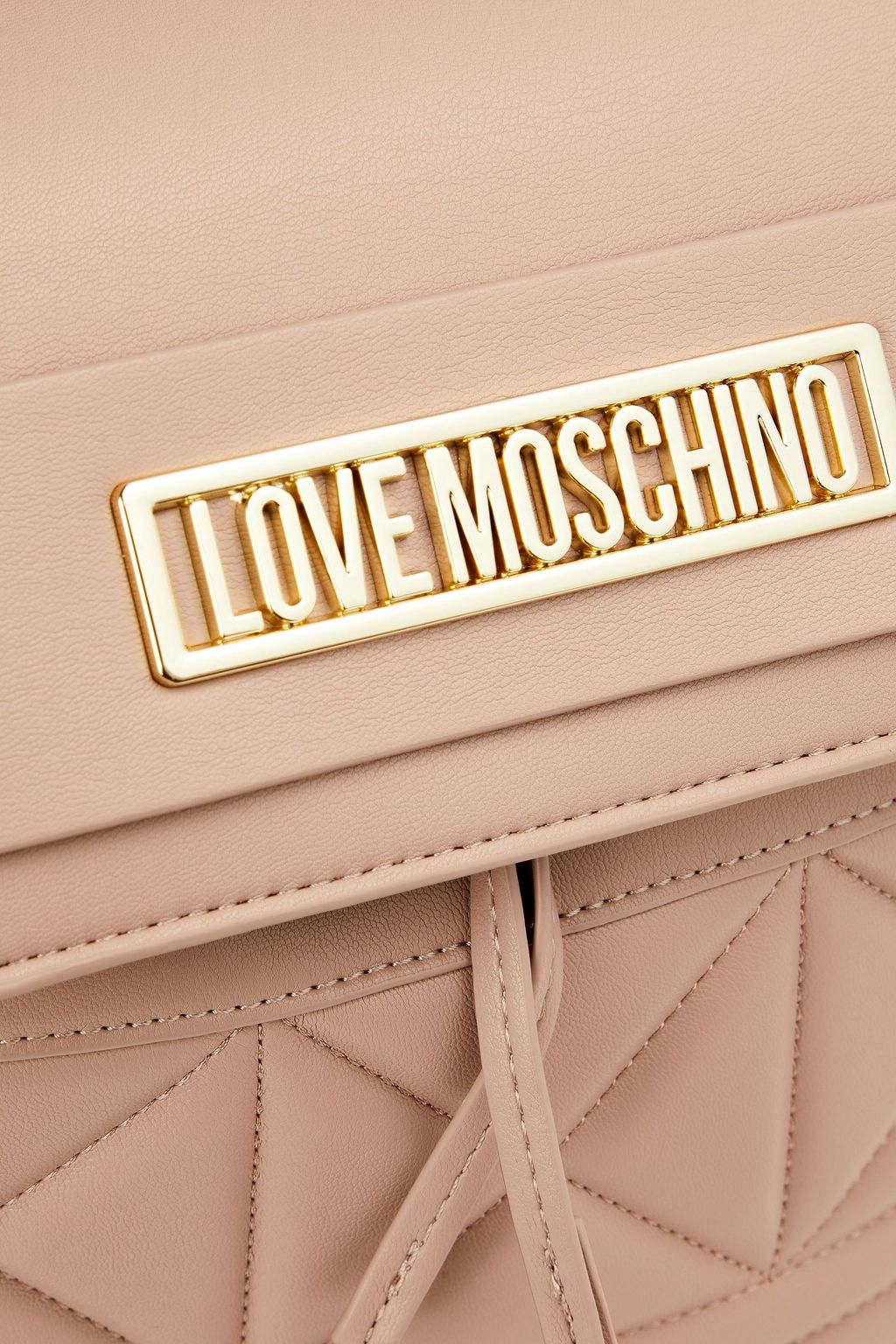 LOVE MOSCHINO Quilted faux leather backpack