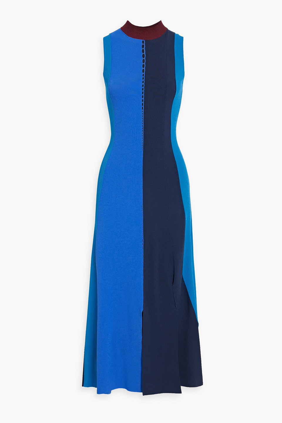 Roksanda Colour-block Midi Dress In Cobalt Blue