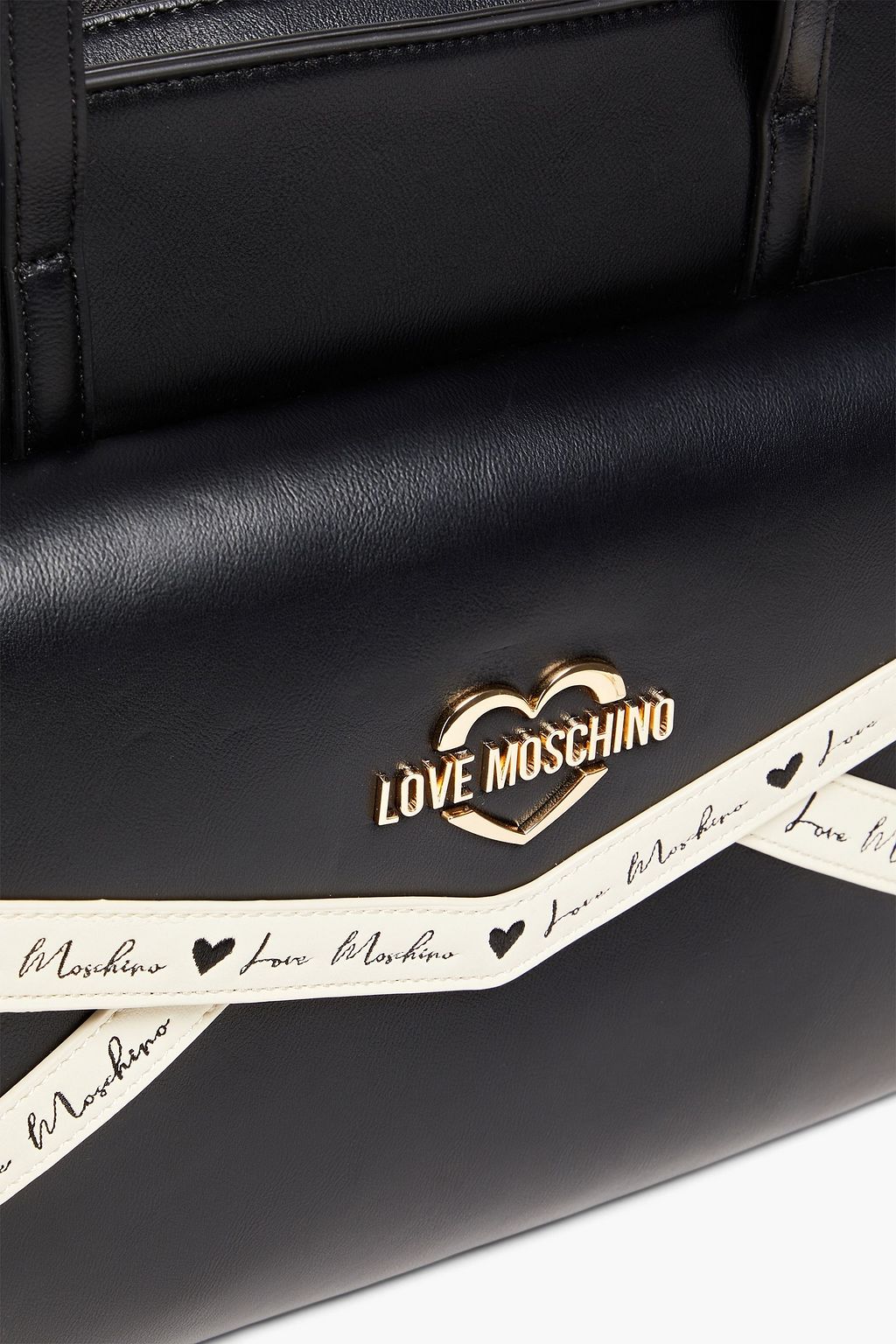 LOVE MOSCHINO Embroidered faux leather tote