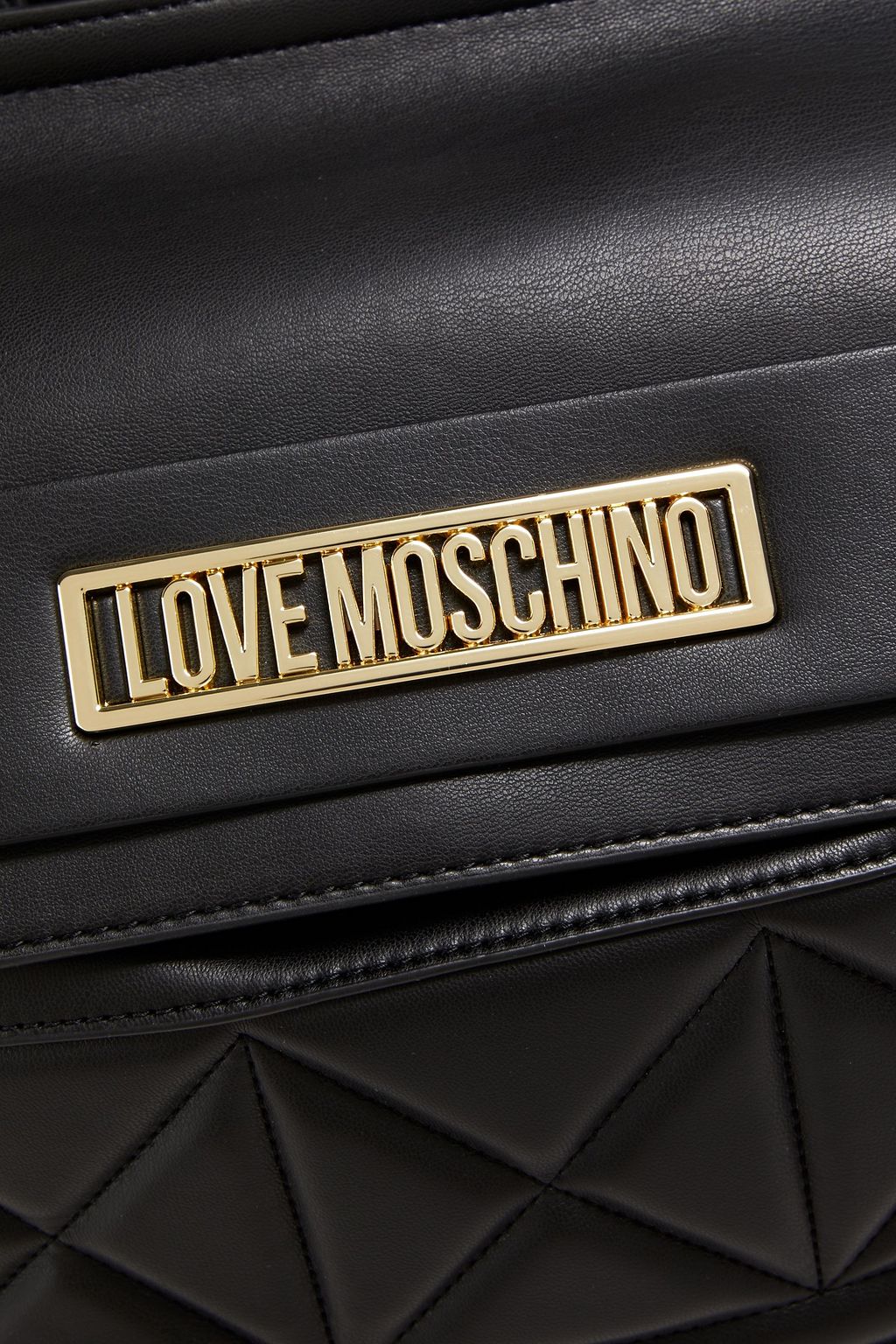 LOVE MOSCHINO Quilted faux leather backpack