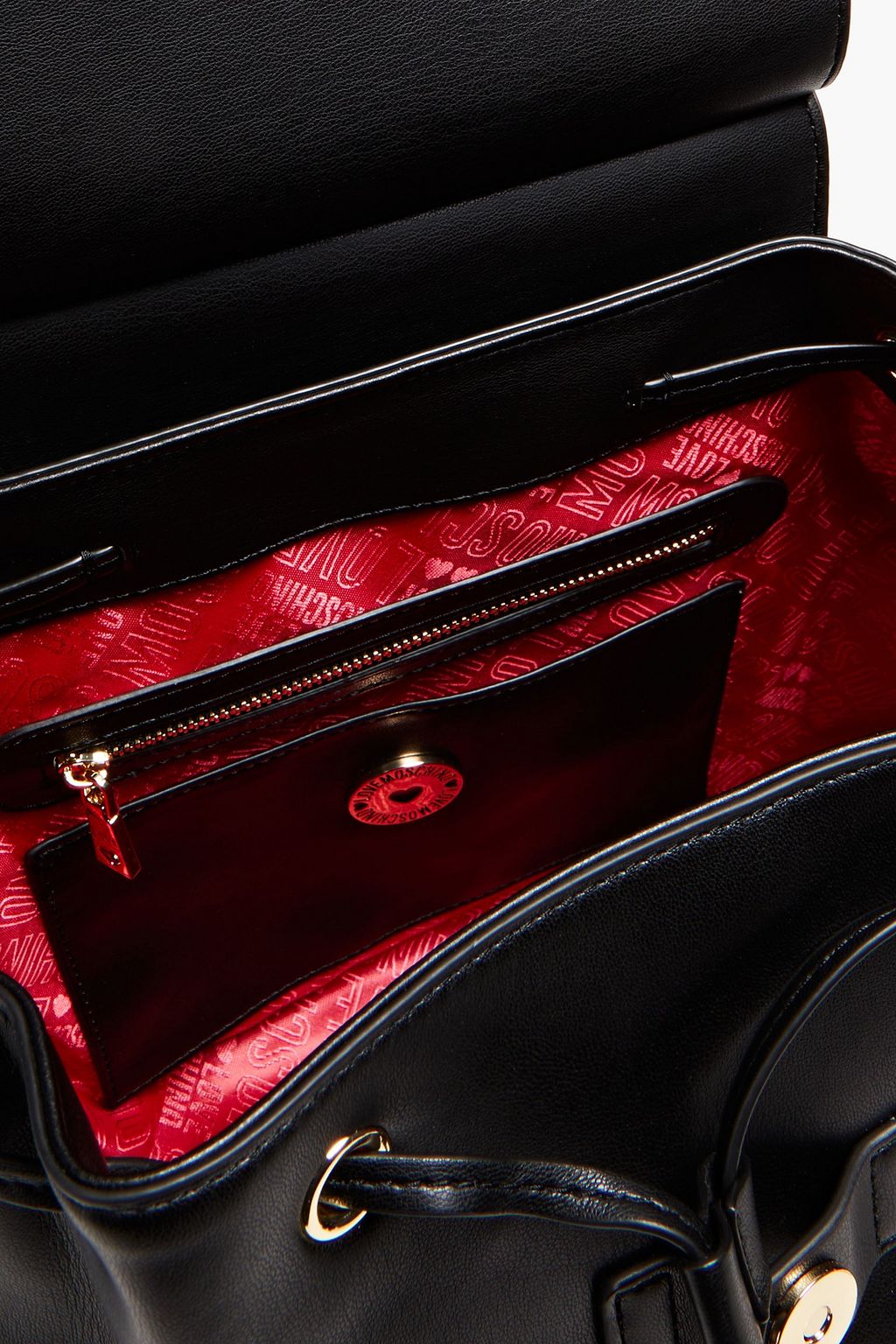LOVE MOSCHINO Quilted faux leather backpack