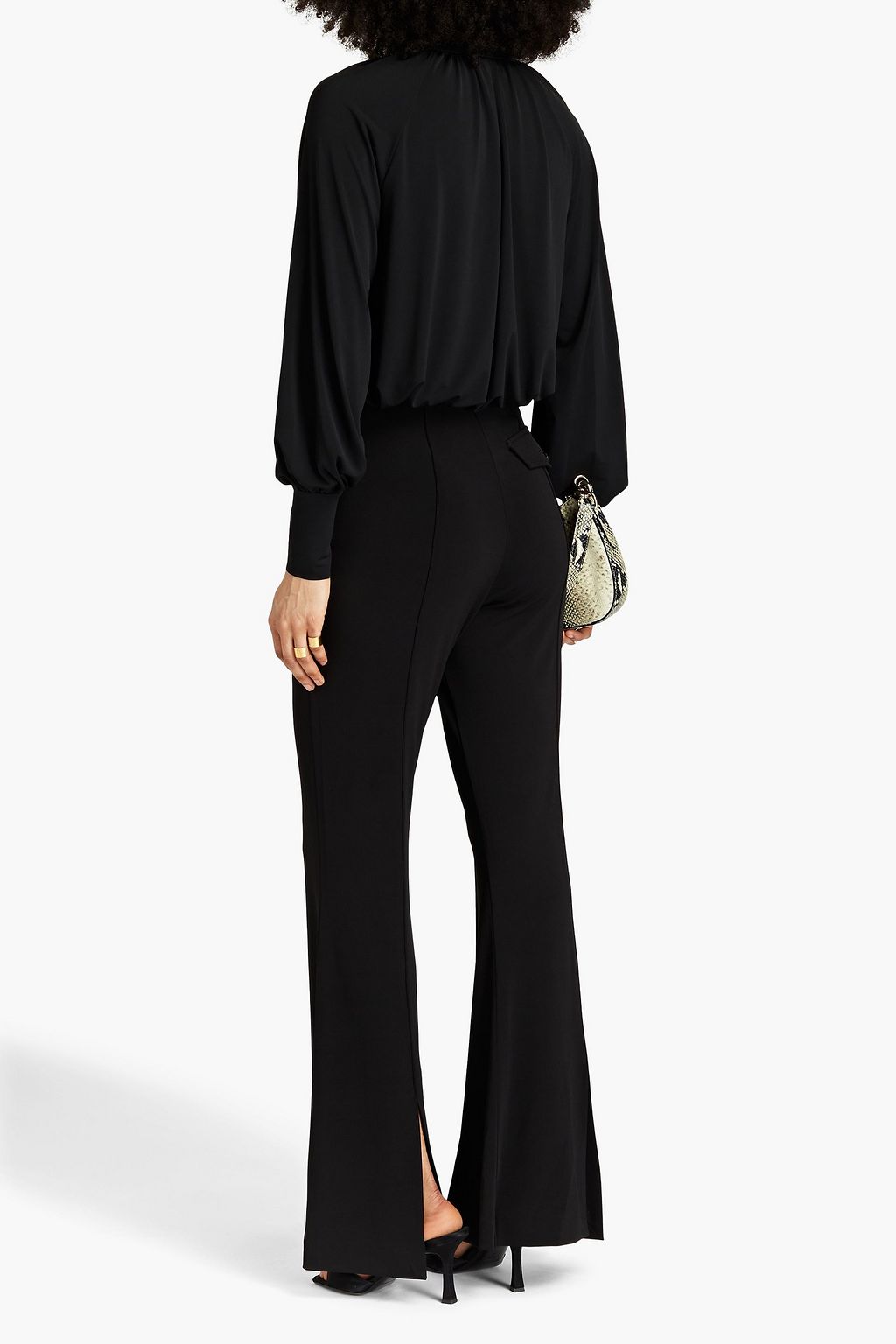 DAY BIRGER ET MIKKELSEN Leo gathered stretch-jersey blouse