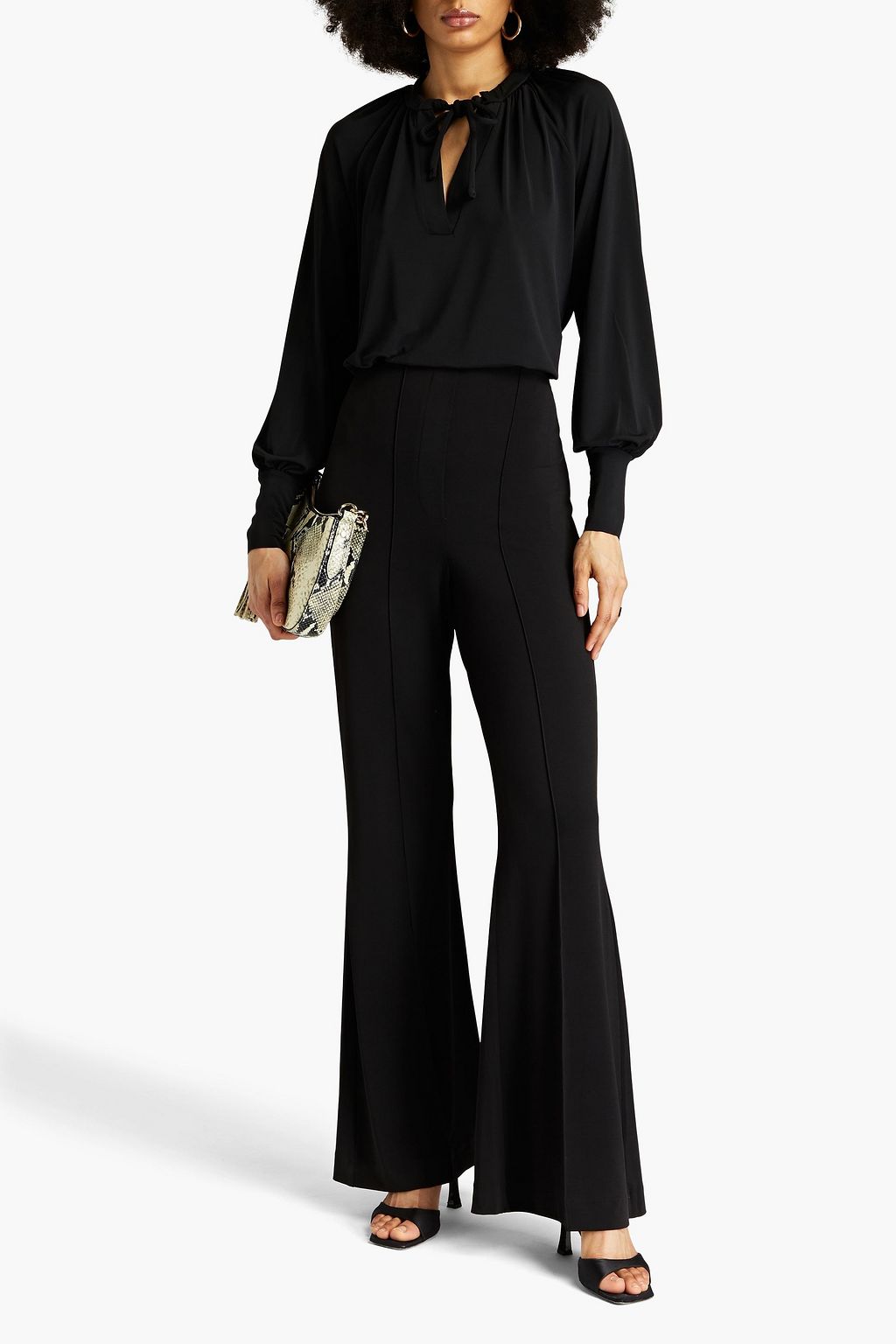 DAY BIRGER ET MIKKELSEN Leo gathered stretch-jersey blouse