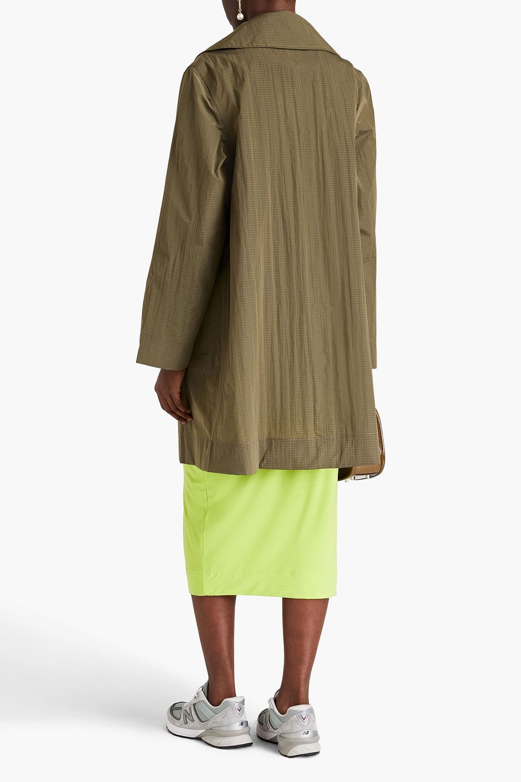 GANNI Printed ripstop coat