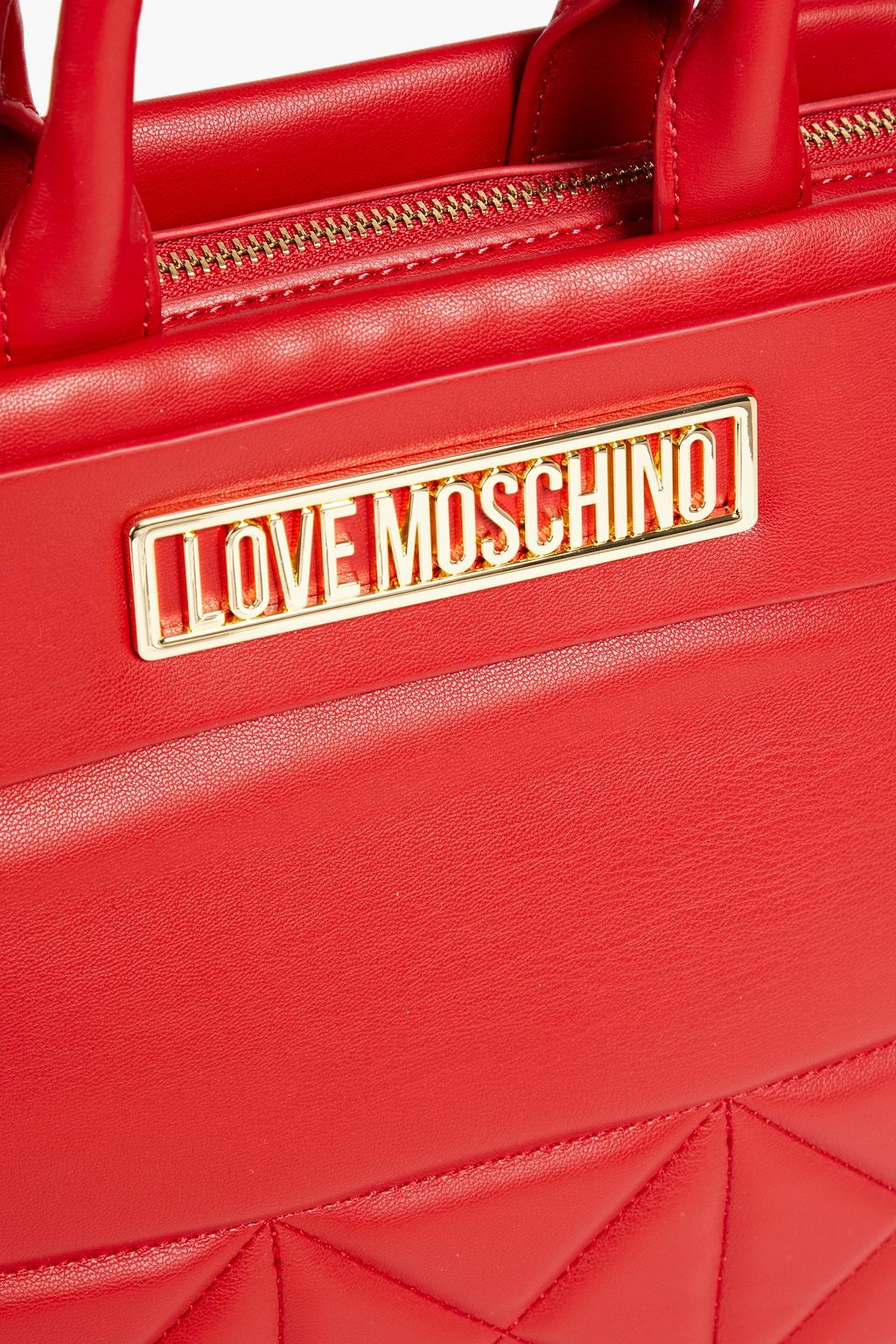 LOVE MOSCHINO Quilted faux leather tote