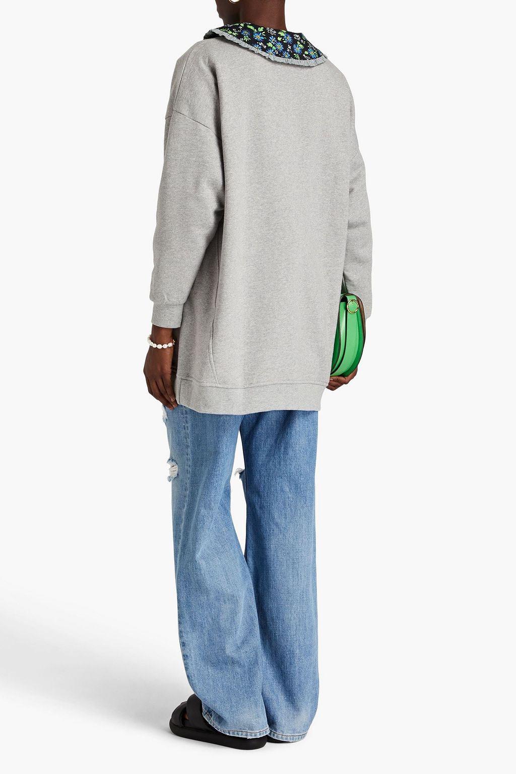 GANNI Sweatshirt aus Fleece aus einer Baumwollmischung