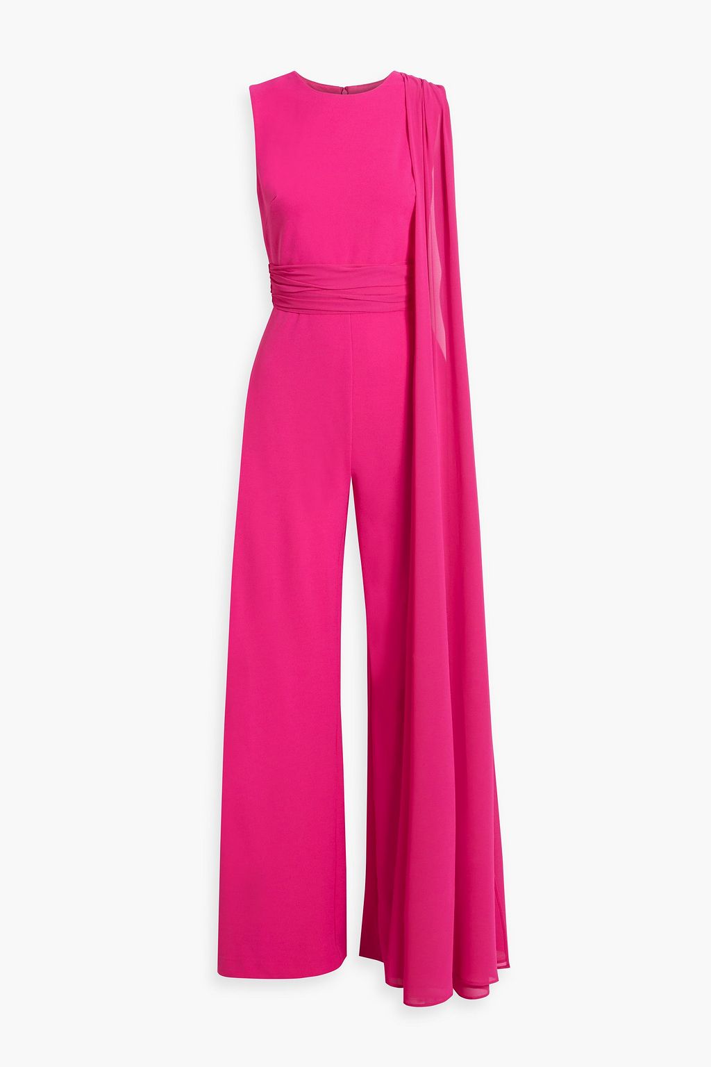 ONE33 SOCIAL Draped crepe jumpsuit | THE OUTNET