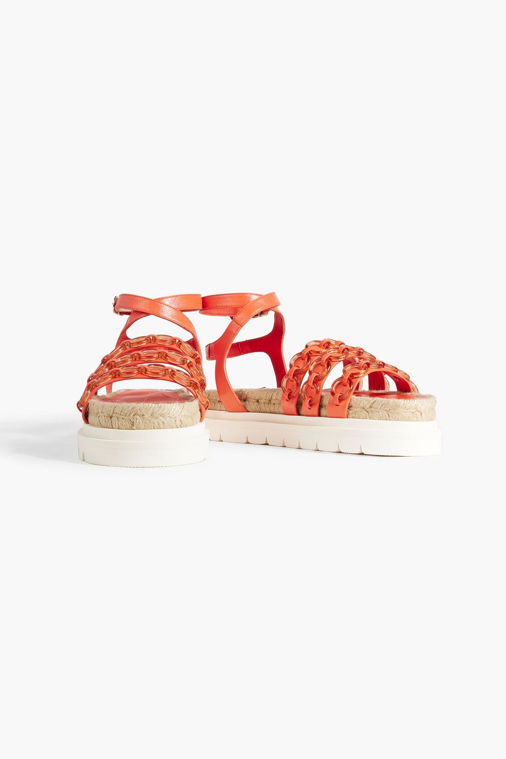 3.1 PHILLIP LIM Cruz ring-embellished leather platform espadrille sandals