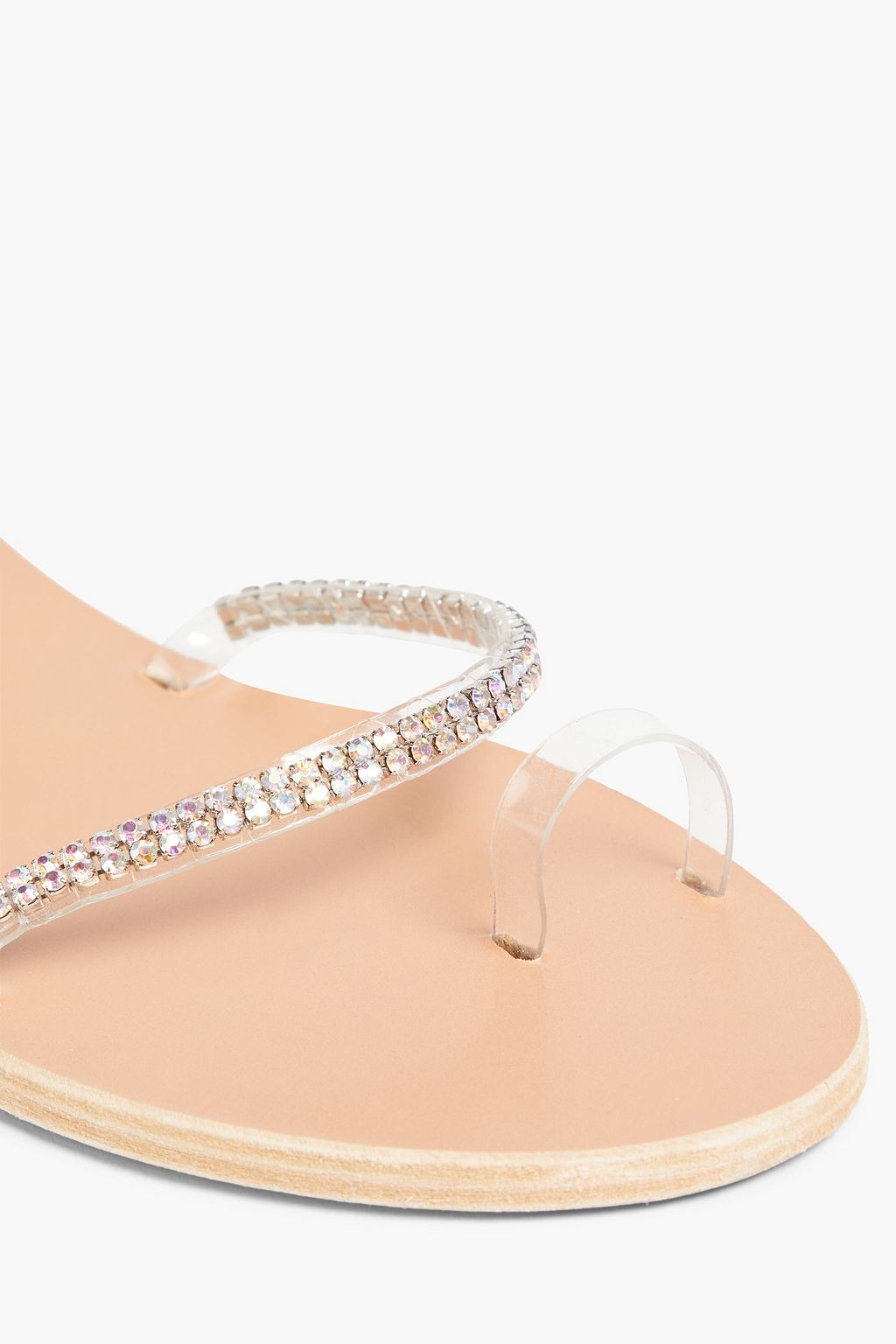 ANCIENT GREEK SANDALS 이리나 크리스털 장식 PVC 샌들