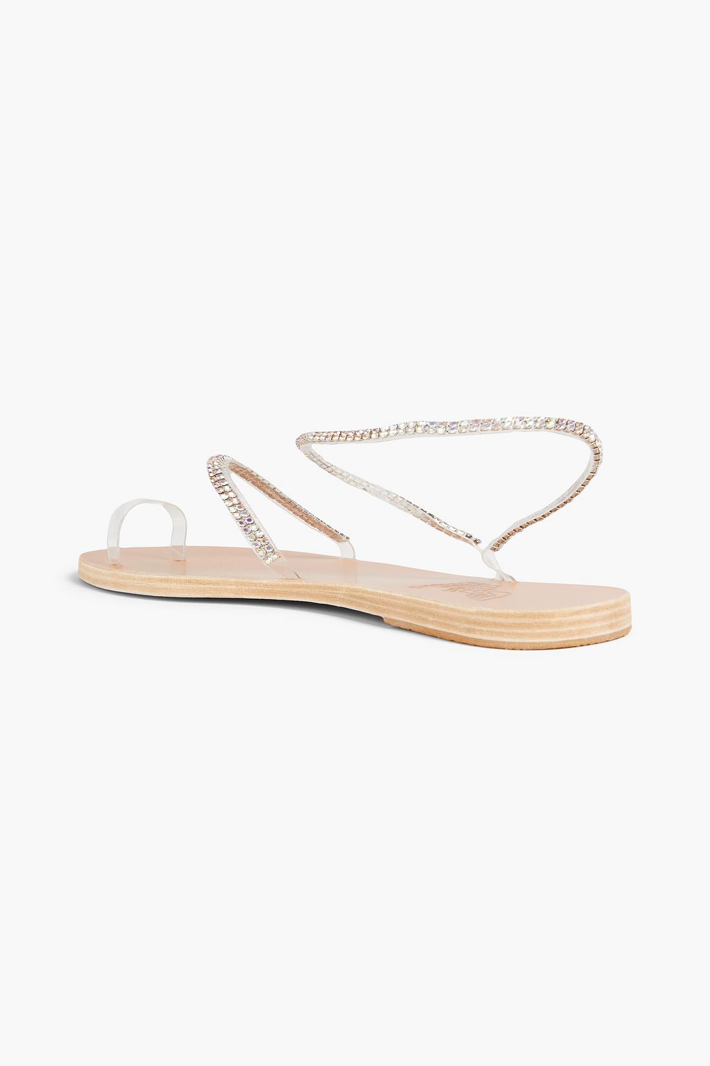 ANCIENT GREEK SANDALS 이리나 크리스털 장식 PVC 샌들