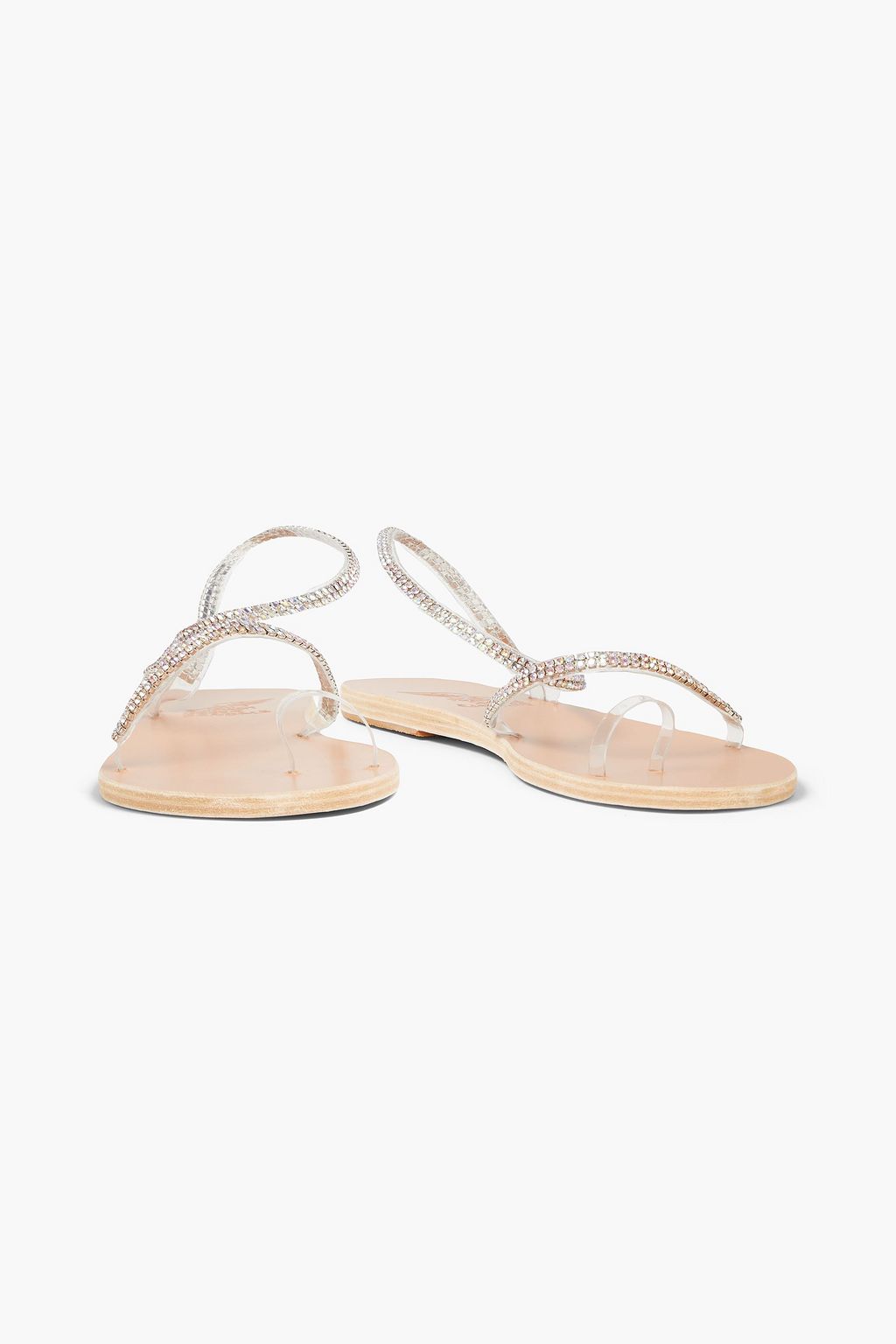 ANCIENT GREEK SANDALS 이리나 크리스털 장식 PVC 샌들