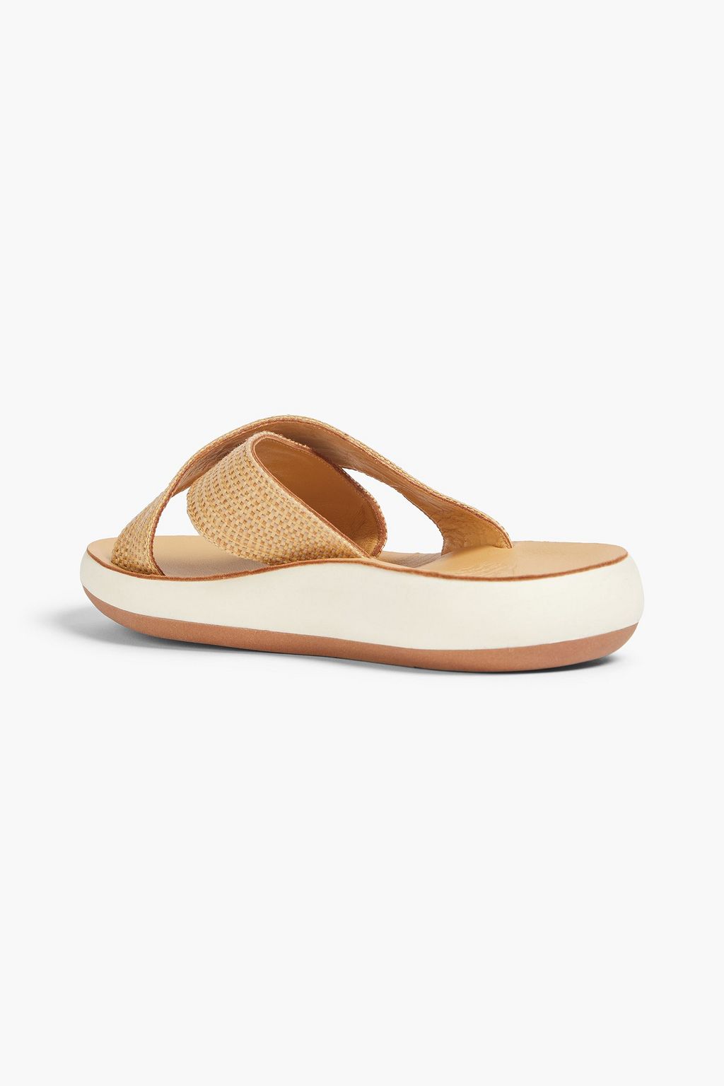 ANCIENT GREEK SANDALS 타이스 라피아 슬라이드 샌들