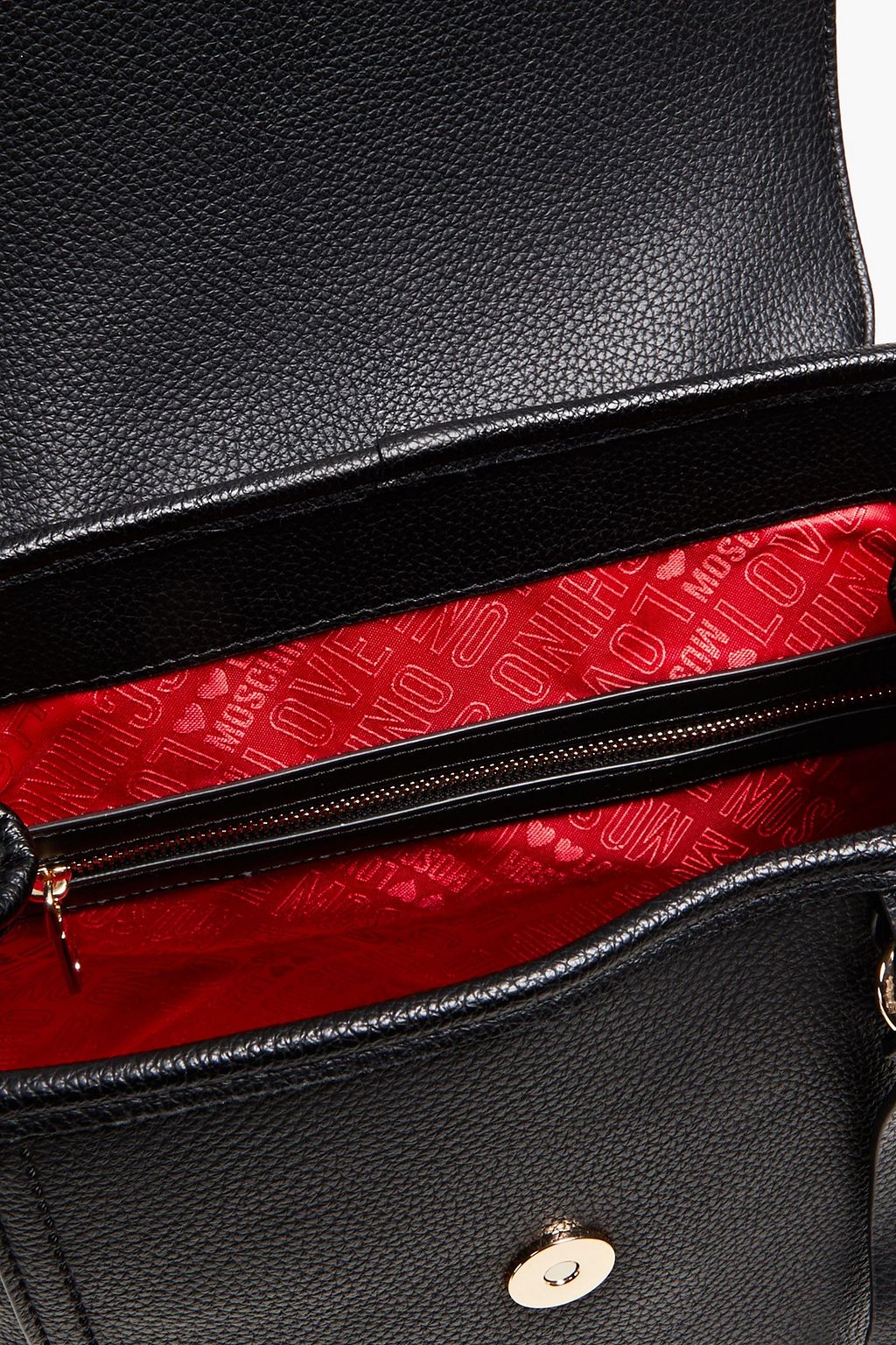 LOVE MOSCHINO Faux pebbled-leather backpack
