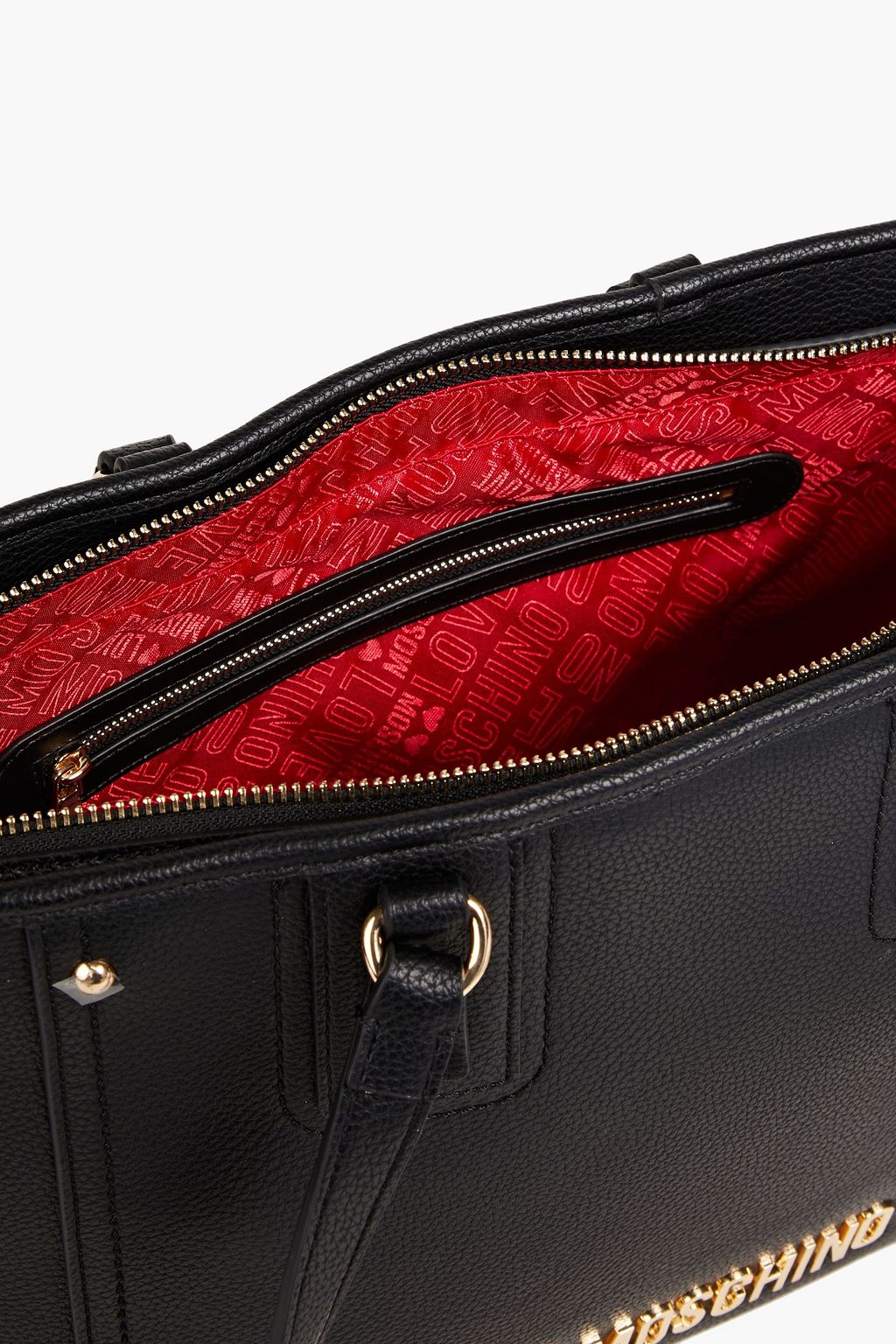 LOVE MOSCHINO Faux pebbled-leather tote