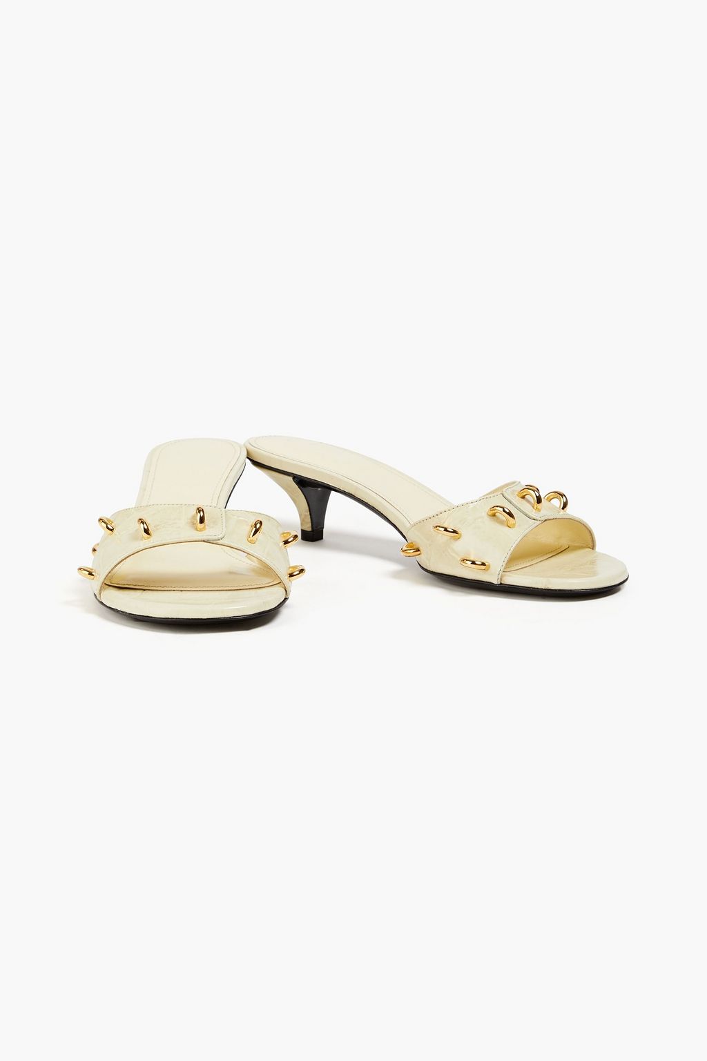 GIVENCHY Show embellished croc-effect leather mules