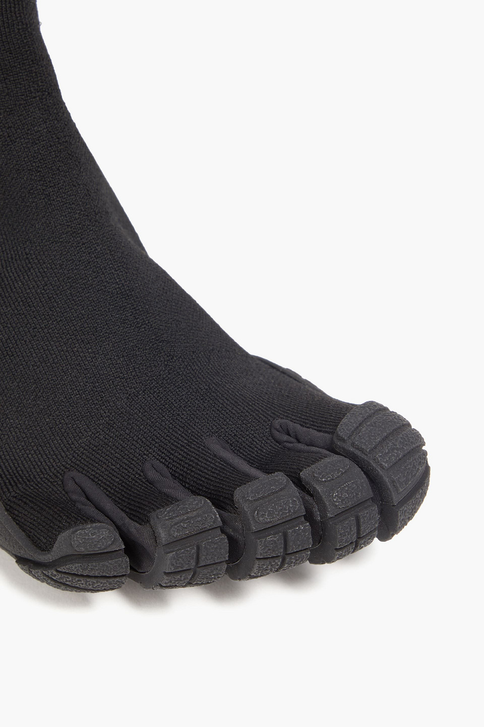 BALENCIAGA SPLIT-TOE STRETCH-KNIT HIGH-TOP SNEAKERS