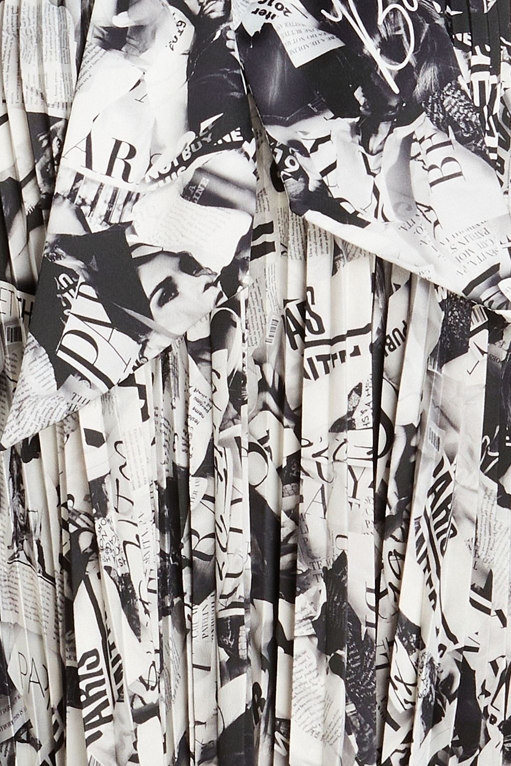 BALENCIAGA Cape-effect printed woven mini dress