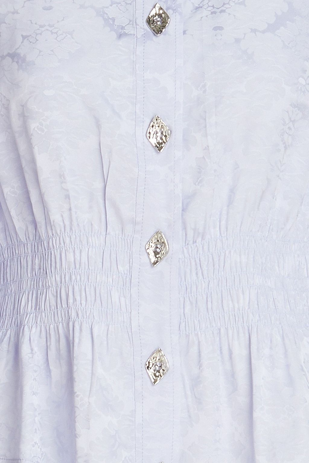 GANNI Floral-jacquard shirt