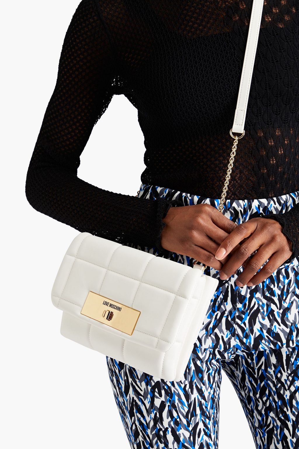 LOVE MOSCHINO Quilted faux leather shoulder bag